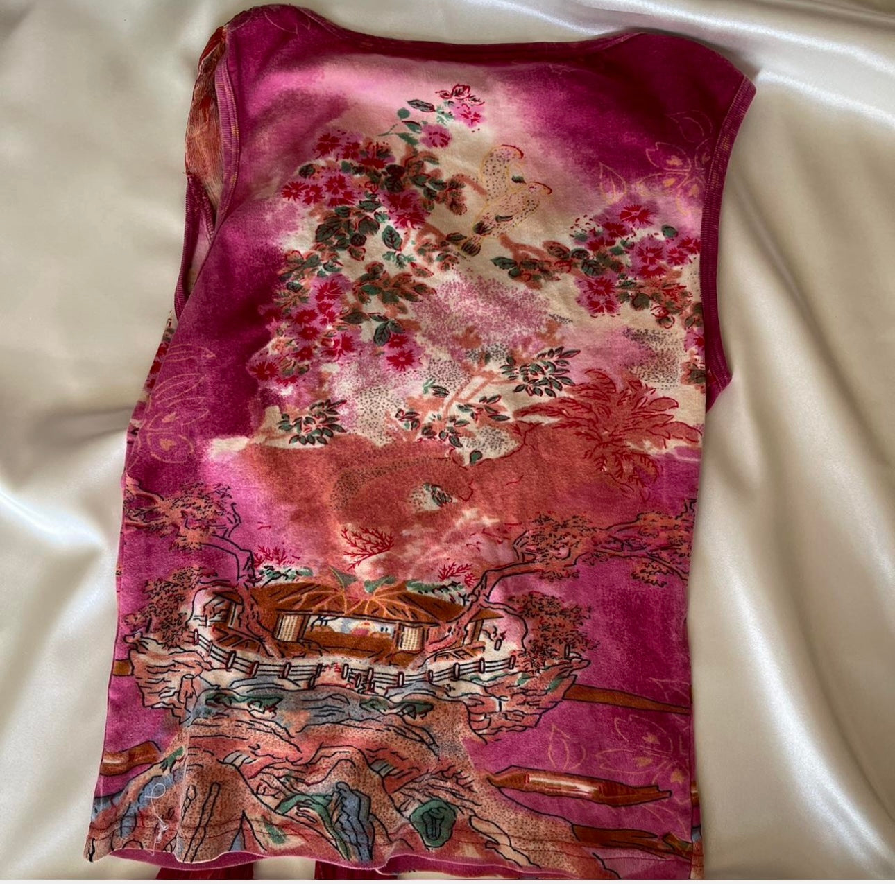 Beaded Rene Derhy Top with Silk Detailing