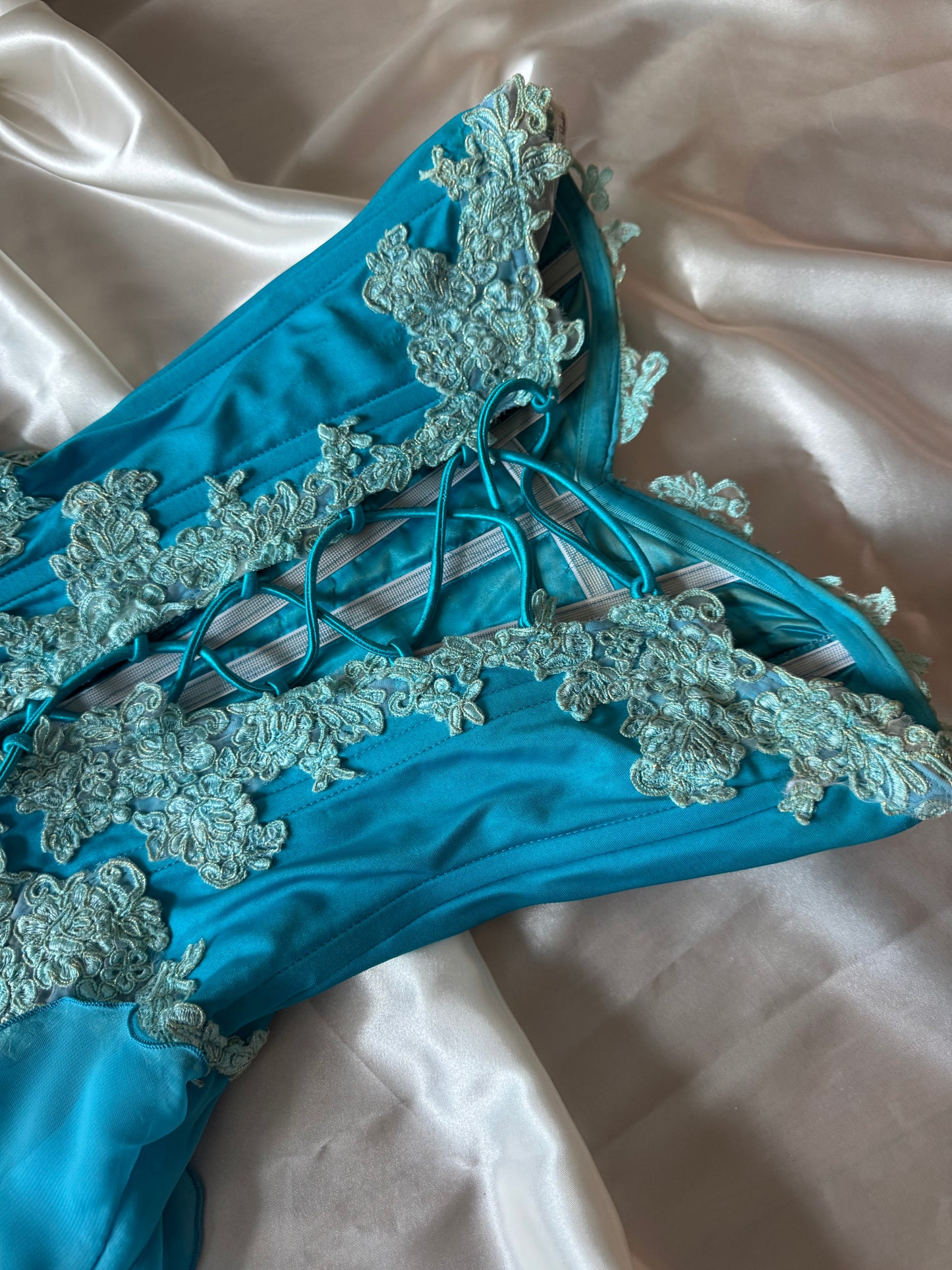 Catwalk Collection London Blue Corset Dress
