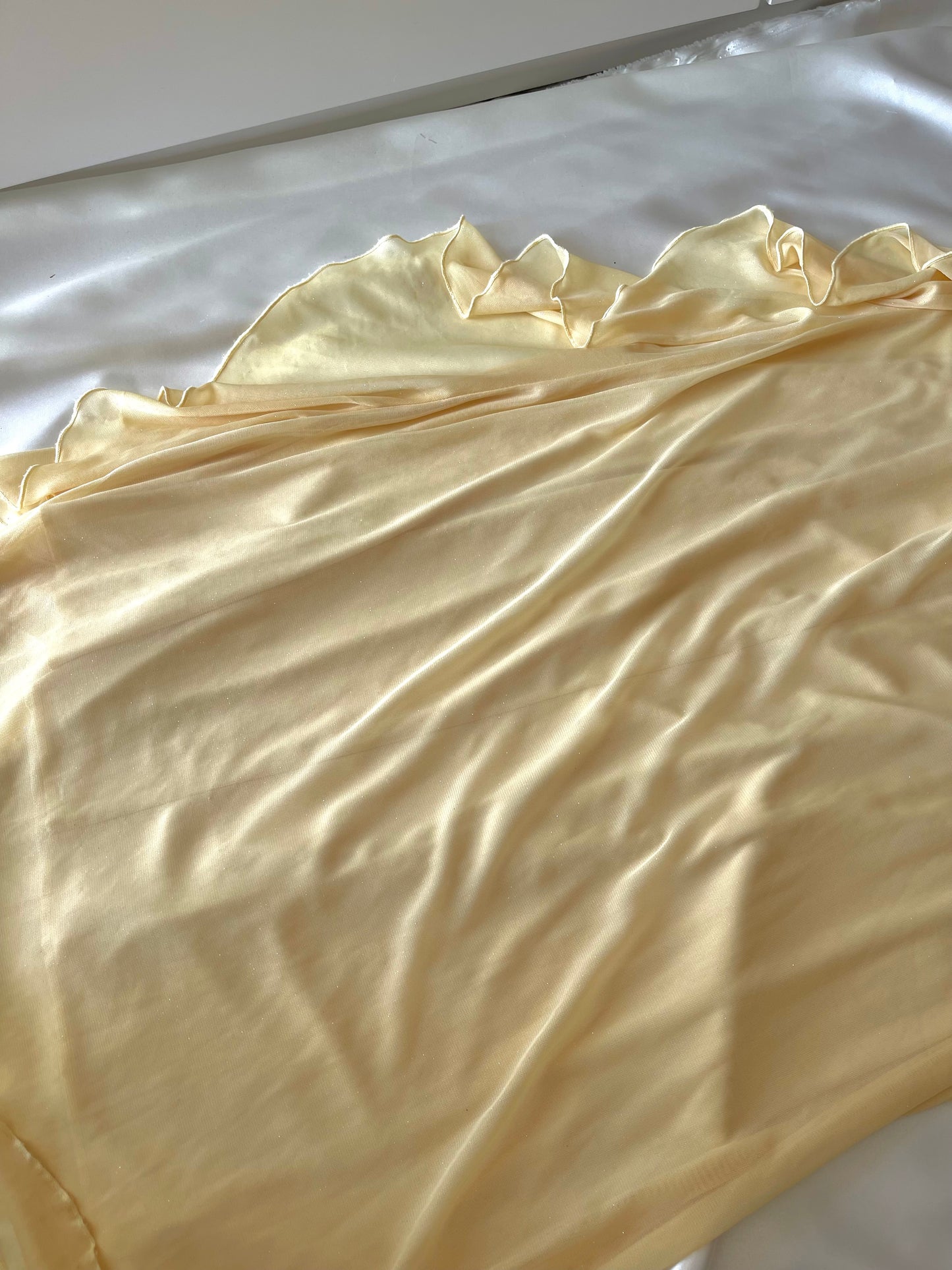 Sparkly Butter Yellow Halter Neck Vintage Dress