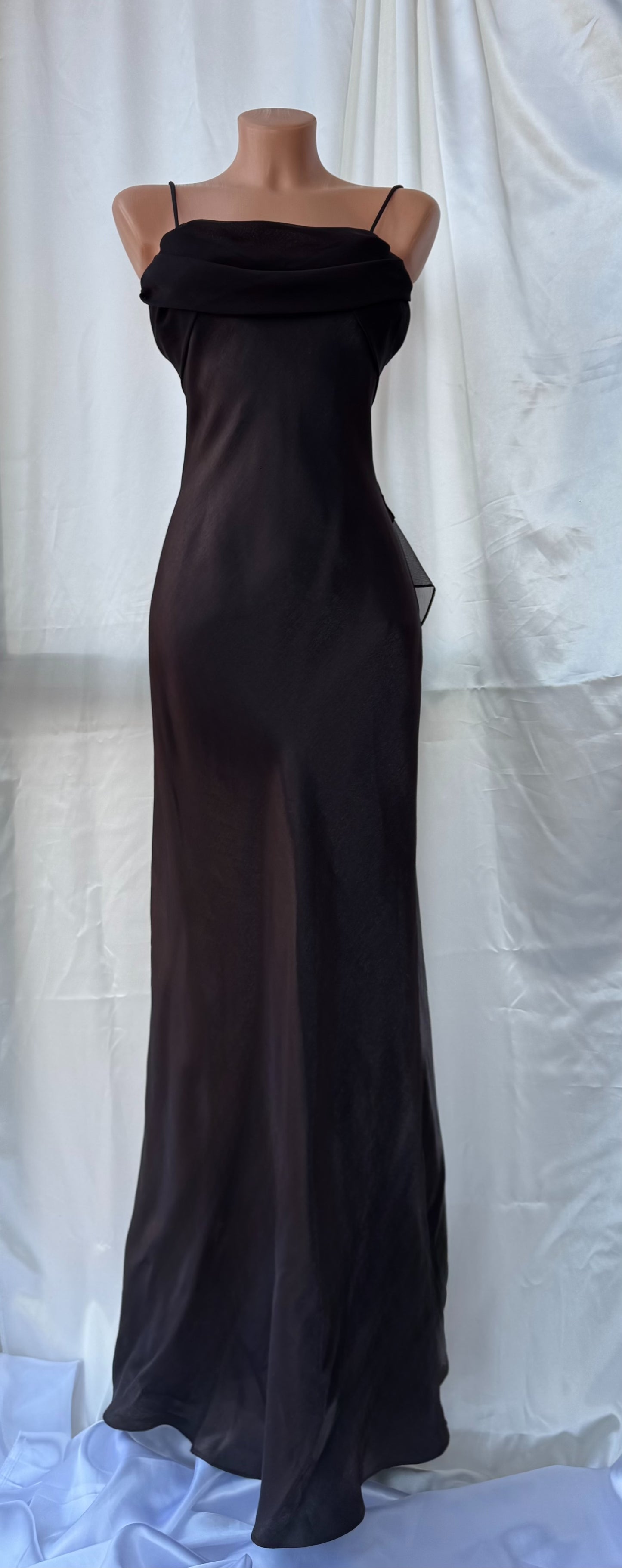 Elegant Brown Vintage Dress