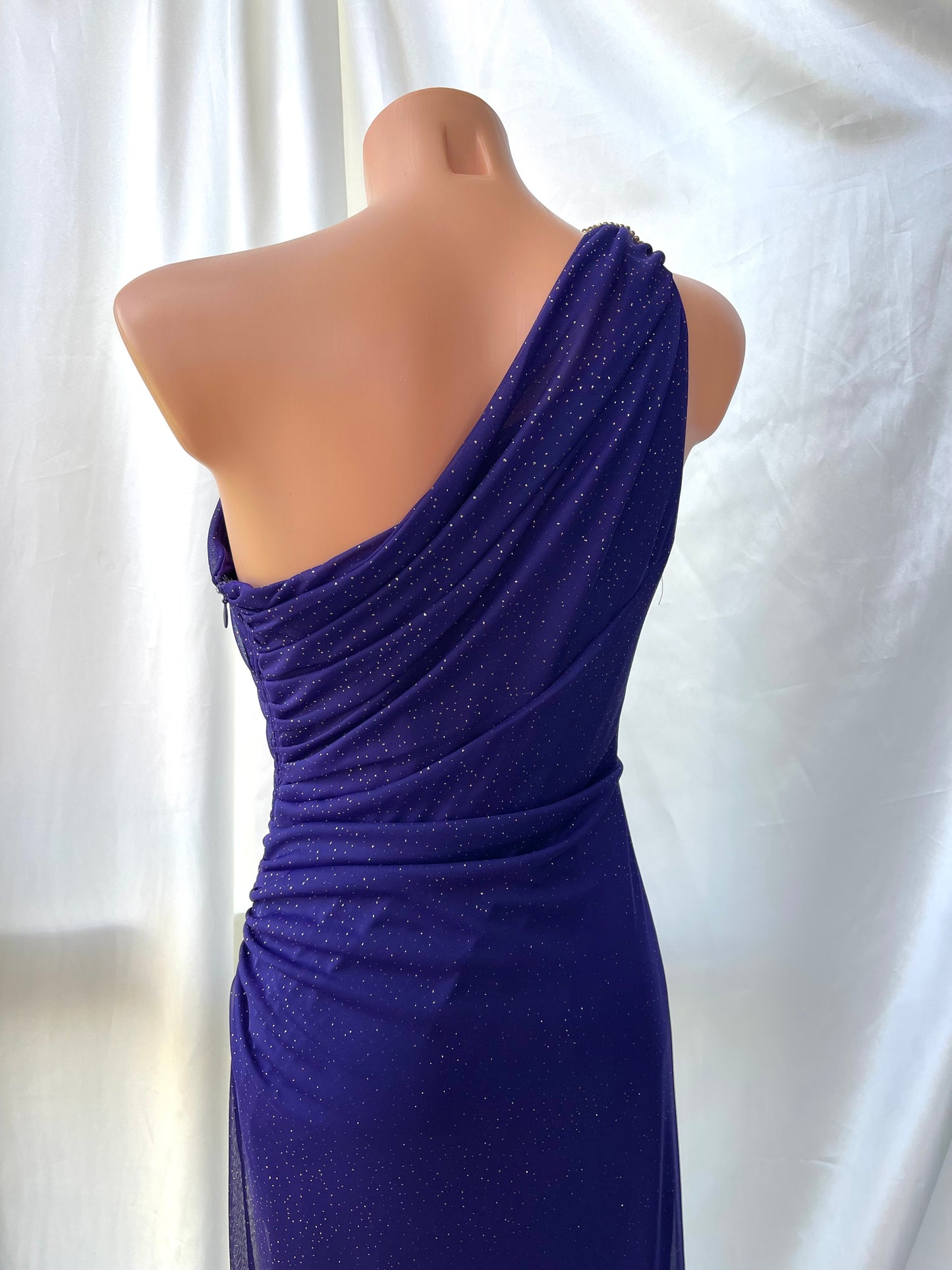 Sparkly Dark Purple Midnight Gown