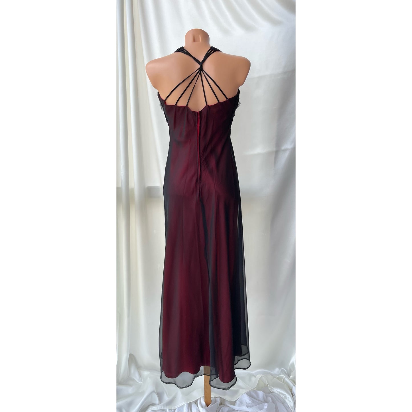 Red Black Butterfly Gothic Vintage Dress