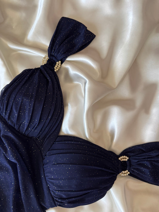 Sparkly Blue Vintage Dress