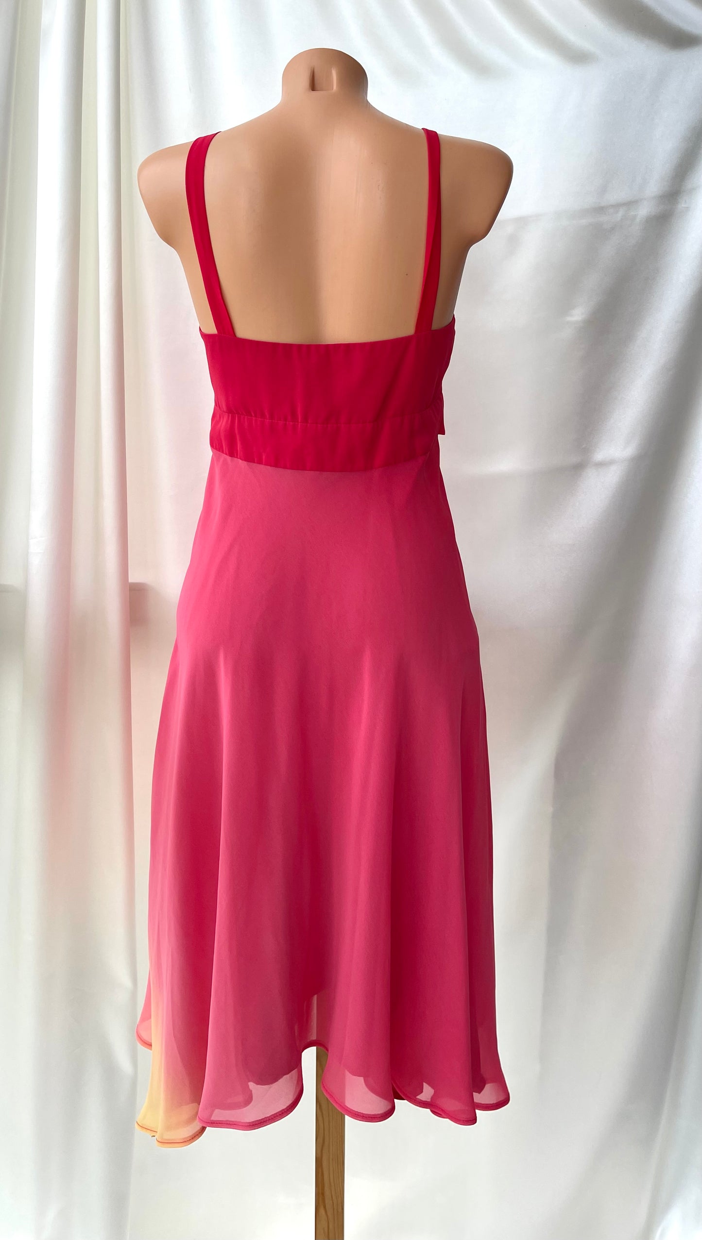 Red Ombre Mini Vintage Dress