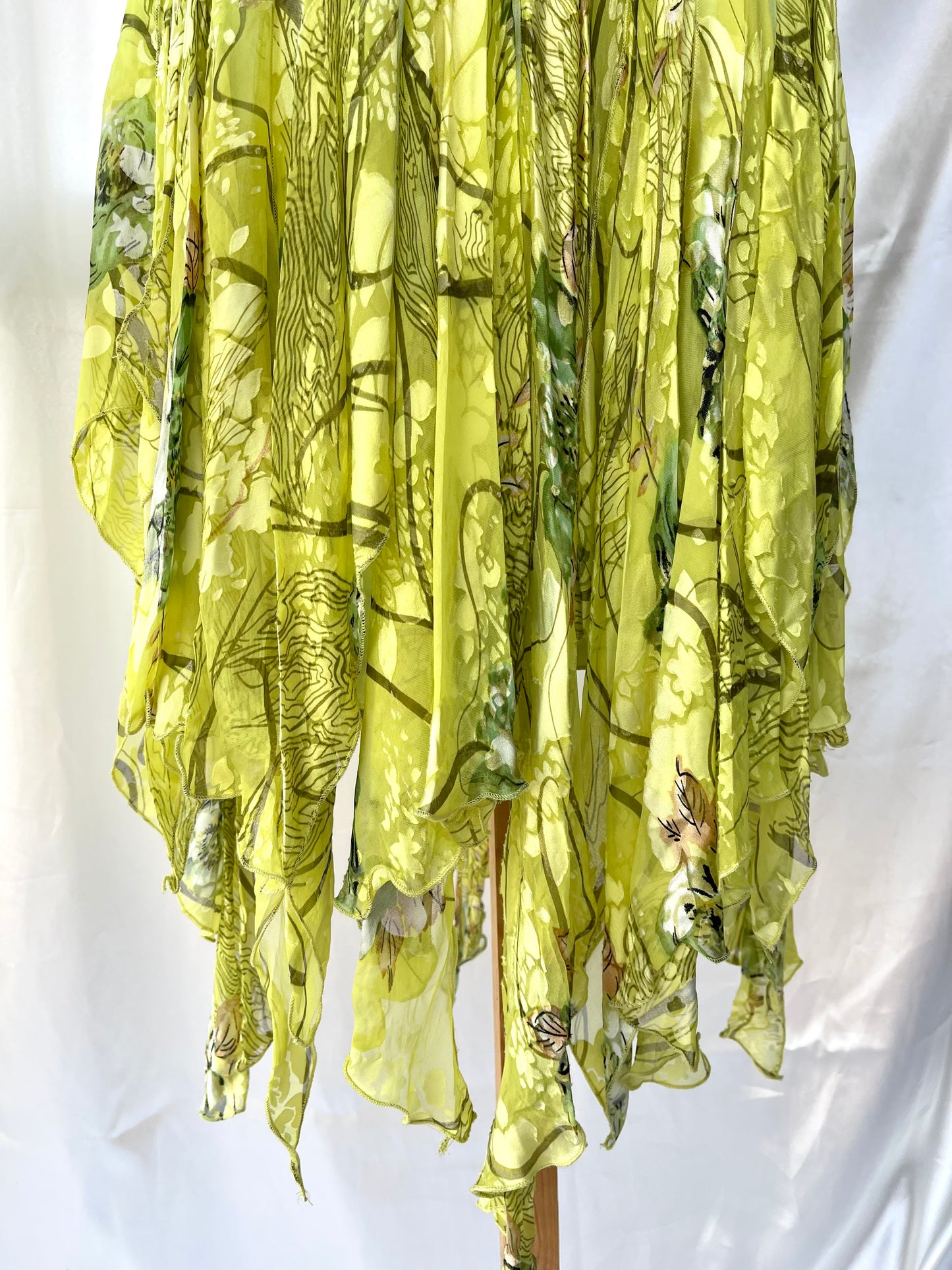 Spectacular Green Beaded Floral Dress