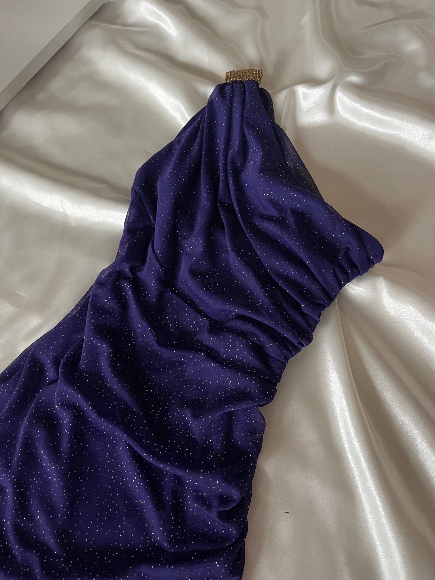 Sparkly Dark Purple Midnight Gown