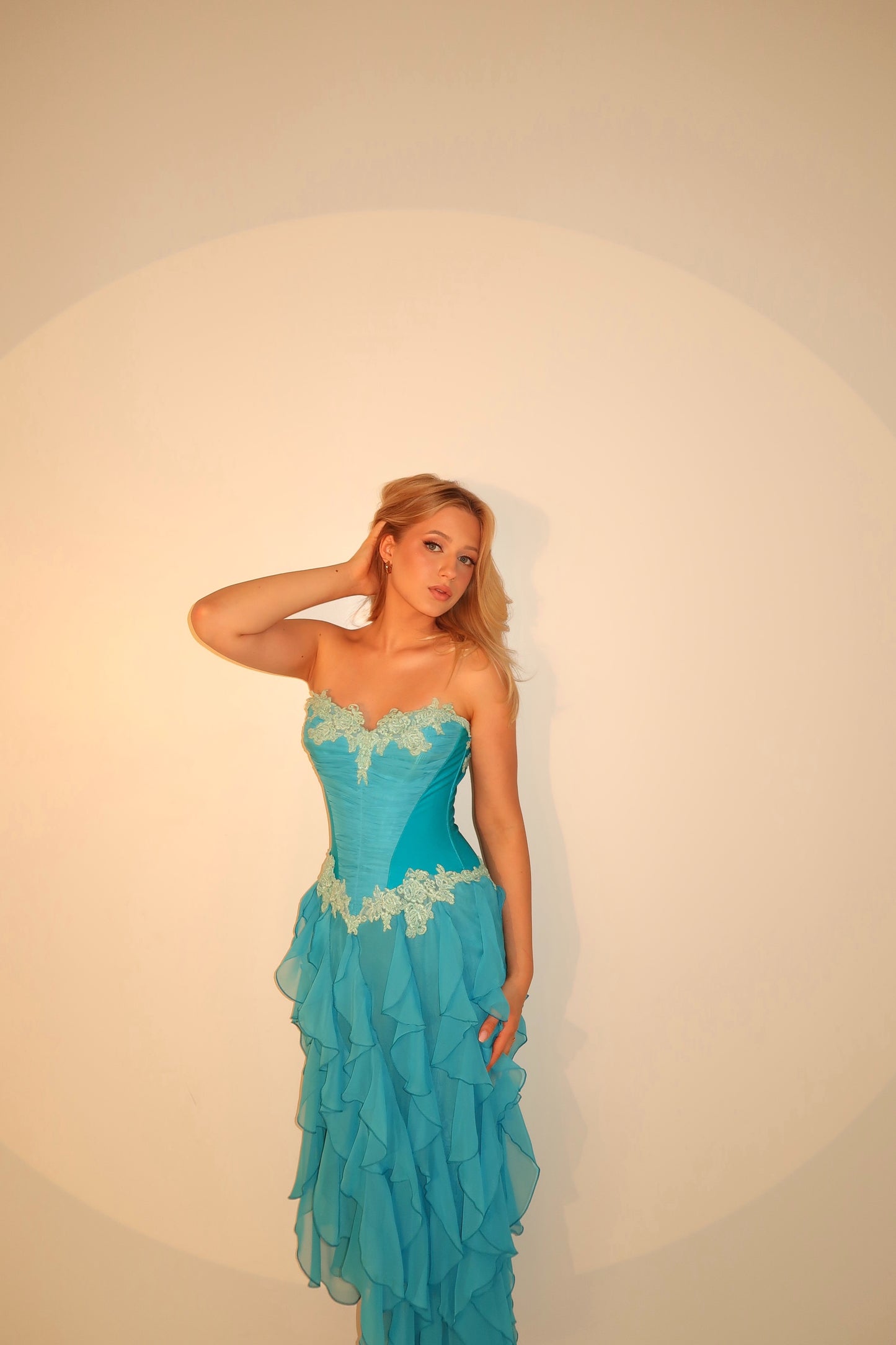 Catwalk Collection London Blue Corset Dress