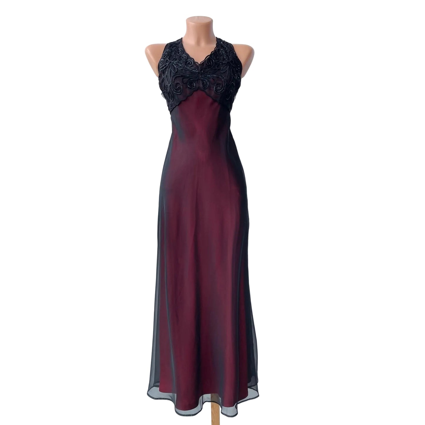 Red Black Butterfly Gothic Vintage Dress