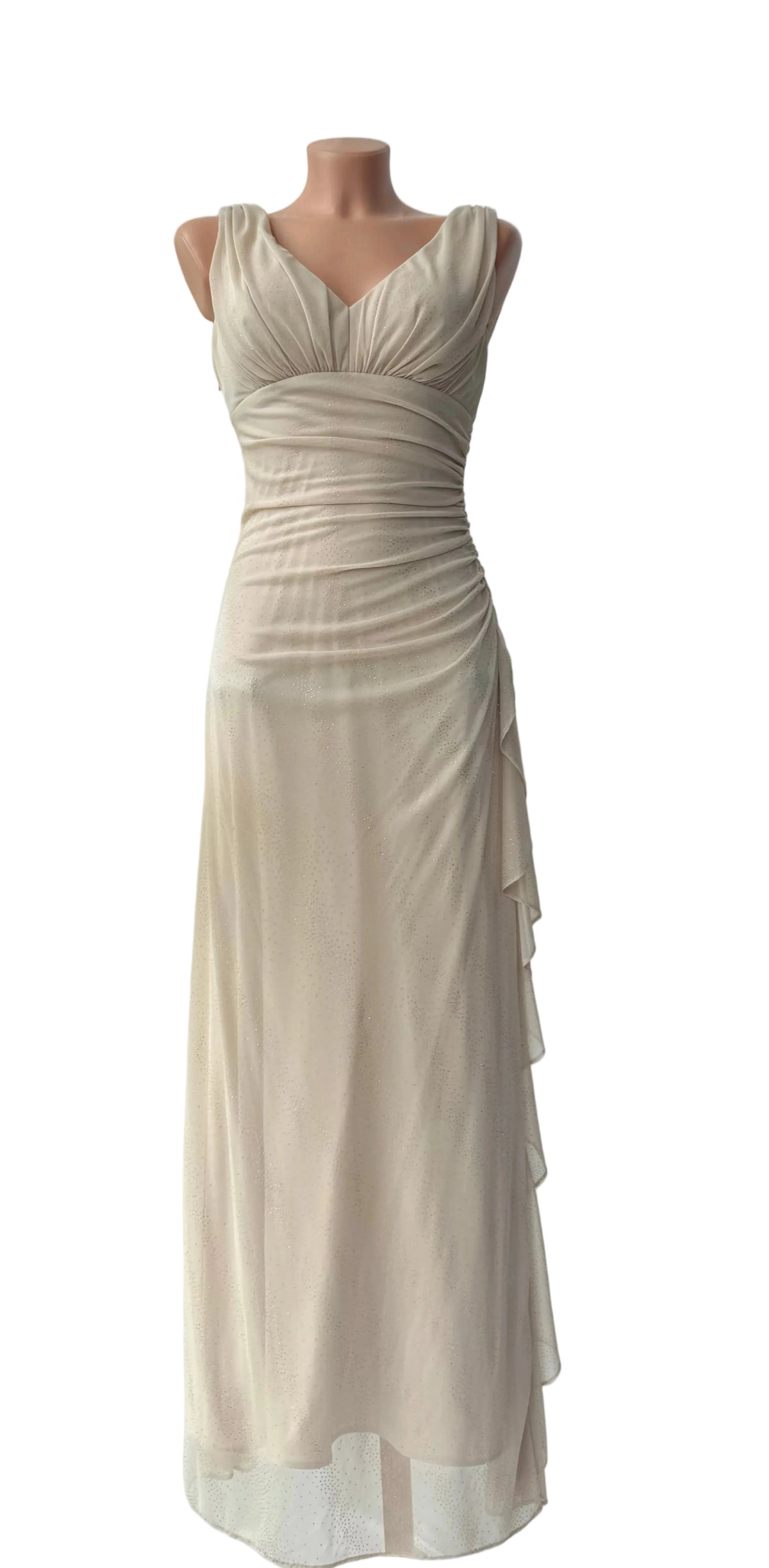 Sparkly Beige Vintage Dress
