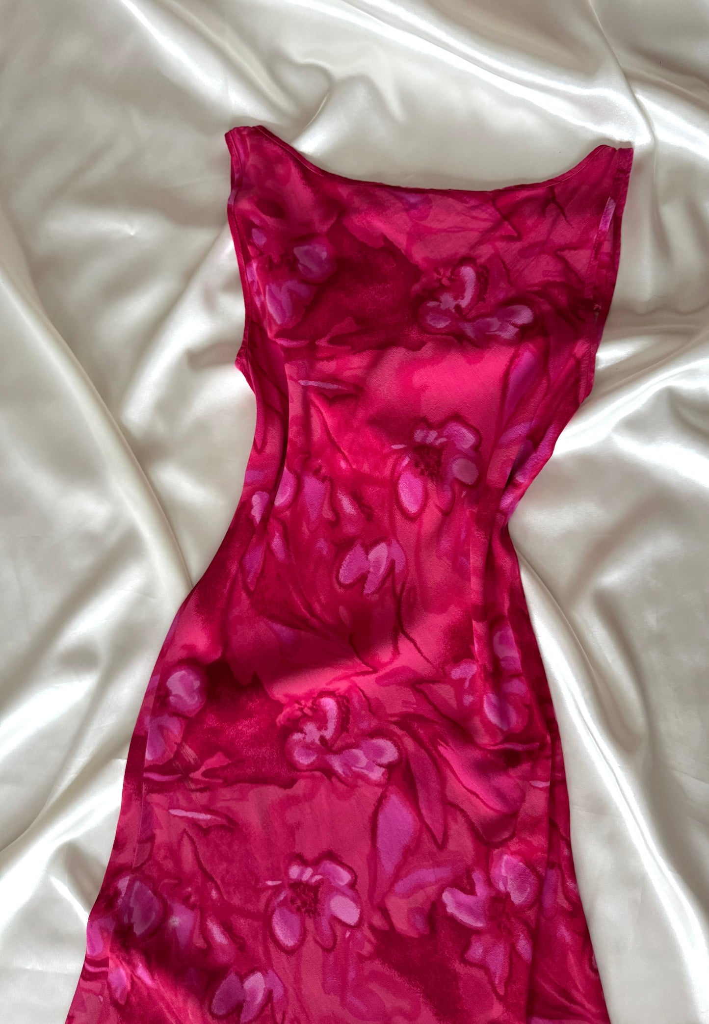 Gorgeous Pink Floral Vintage Island Dress