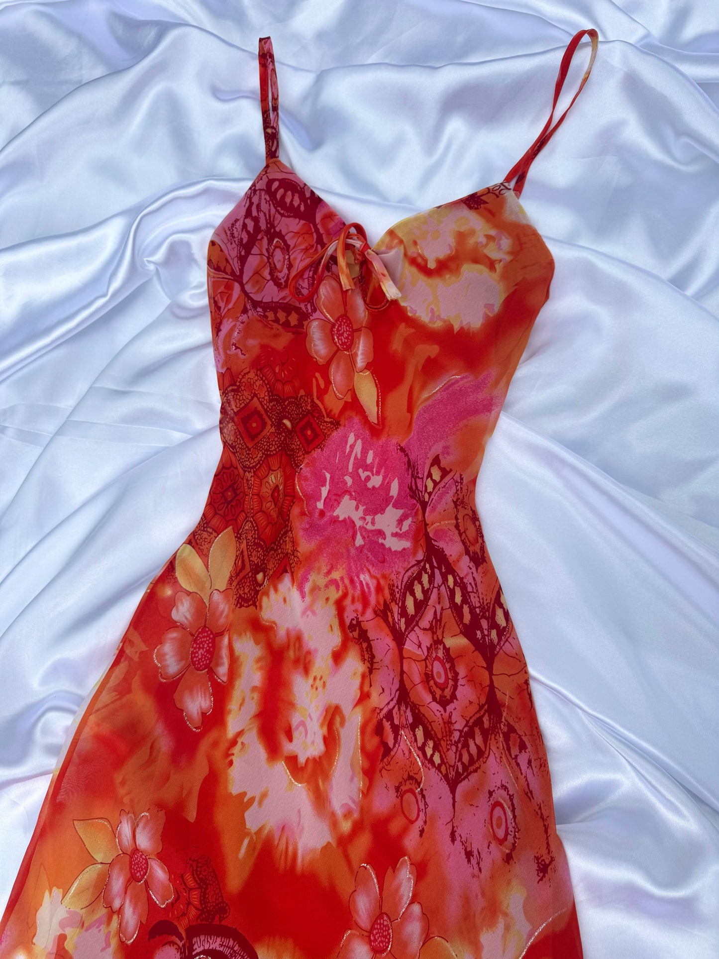 Pink & Orange Vintage Dress