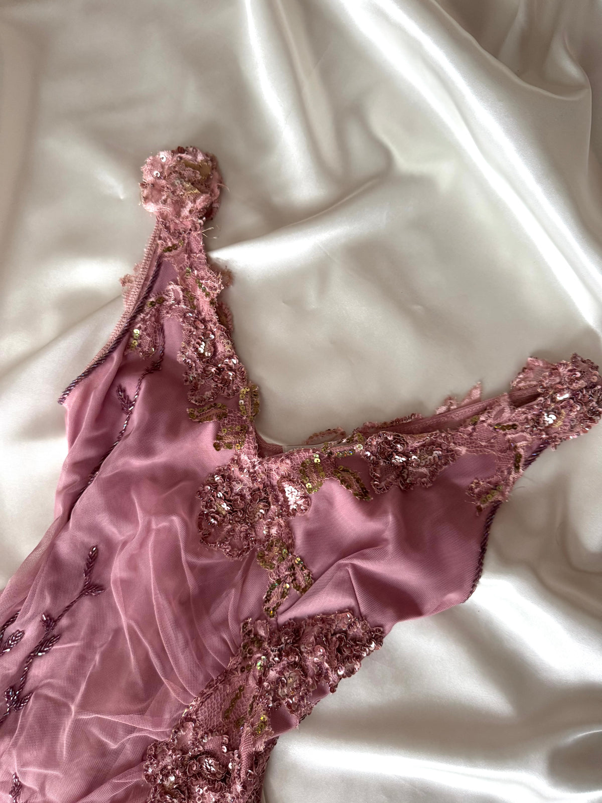 Gorgeous Pink Floral Vintage Dress