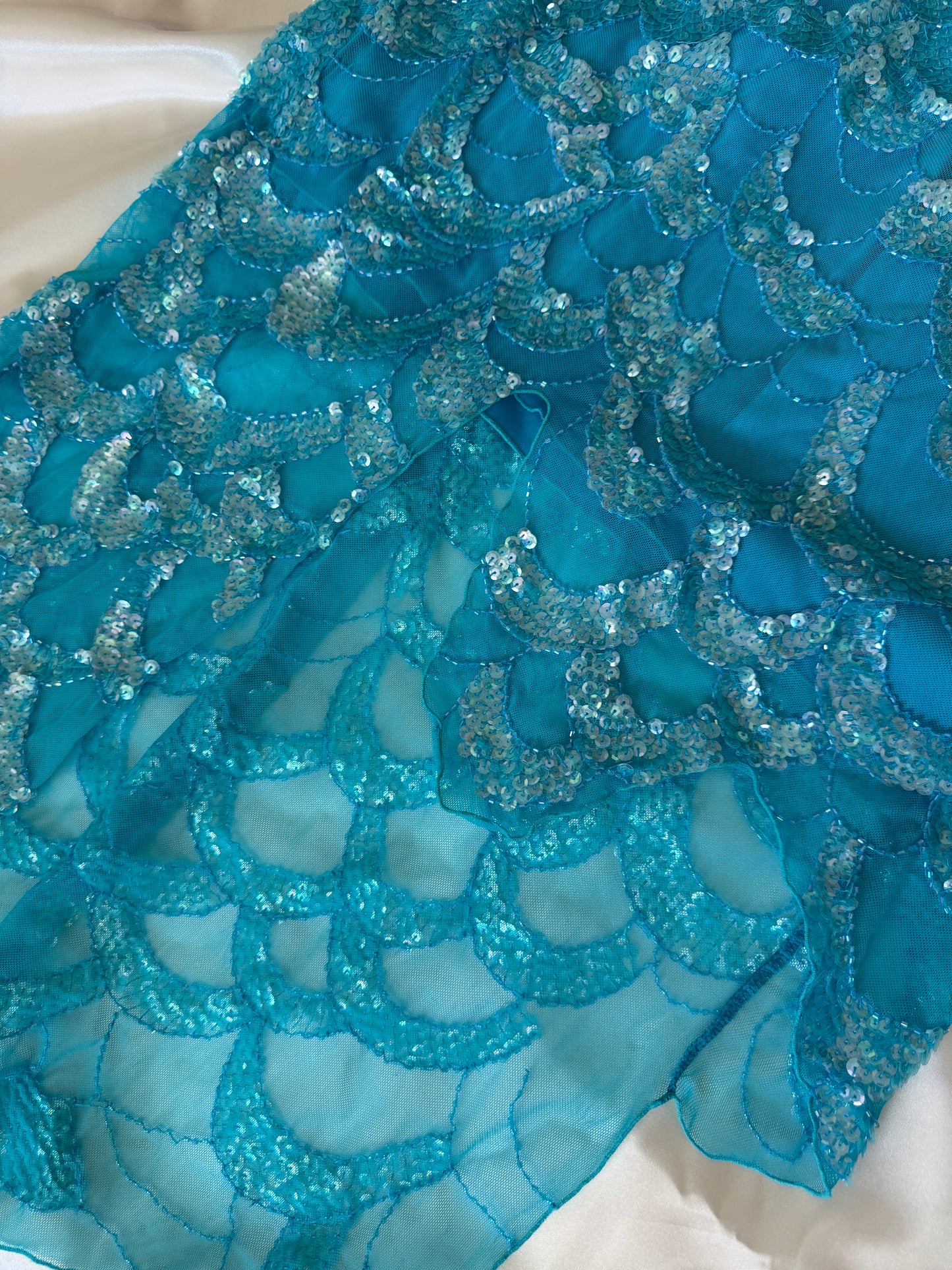 Absolutely Beautiful Sequin Light Blue Vintage Dress