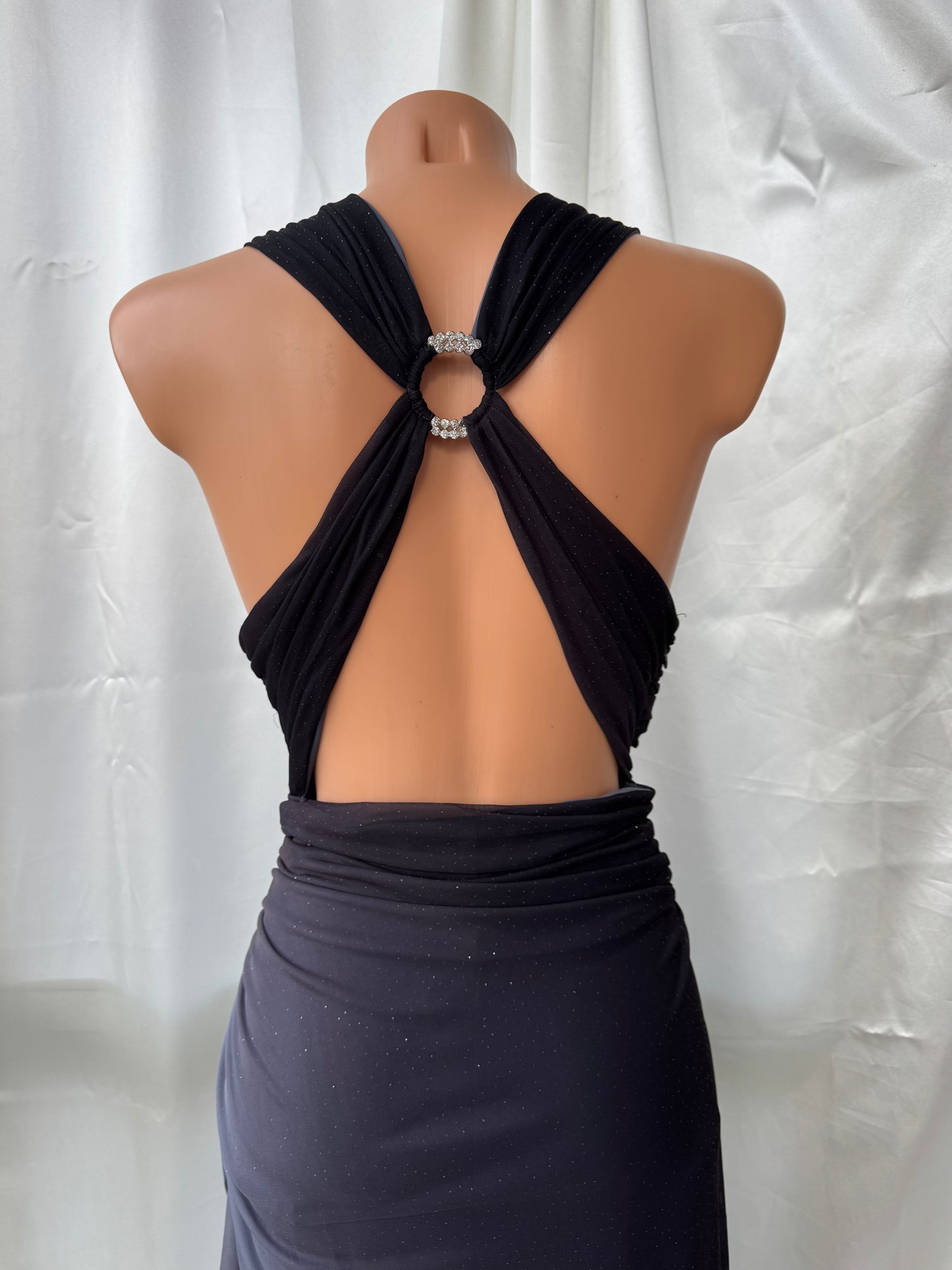 Sparkly Ombre Gray Vintage Dress