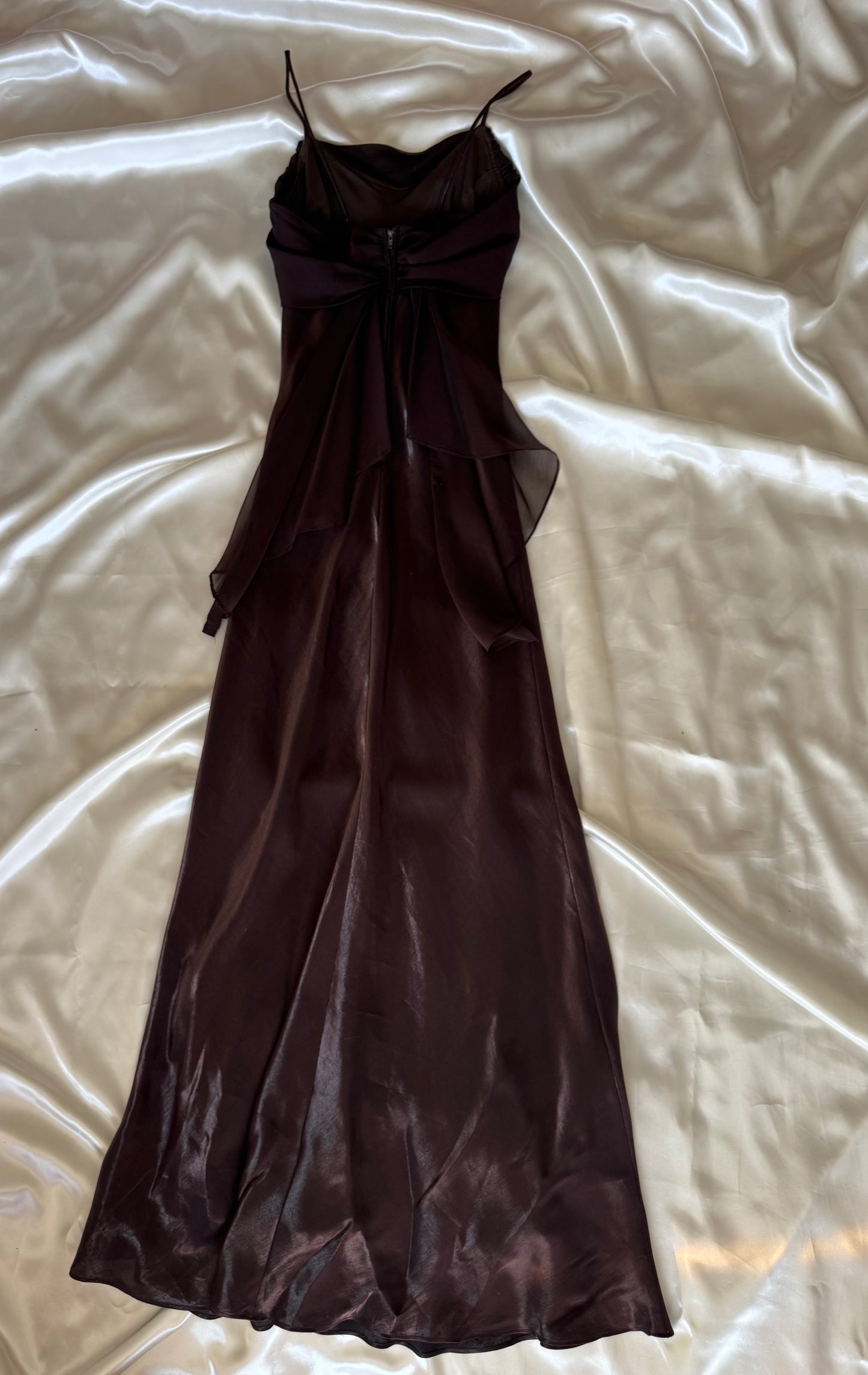 Elegant Brown Vintage Dress