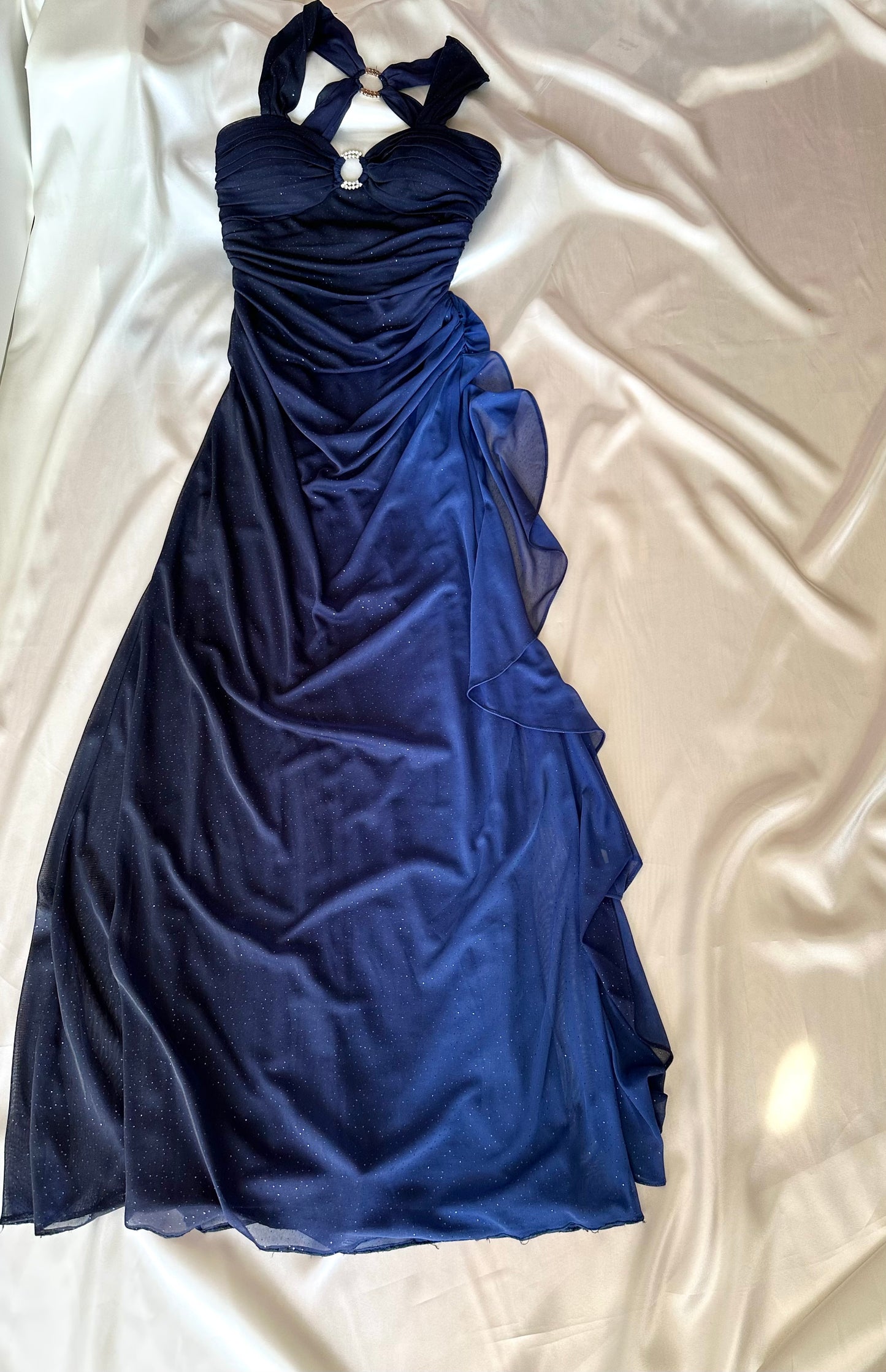 Sparkly Ombre Blue Vintage Dress