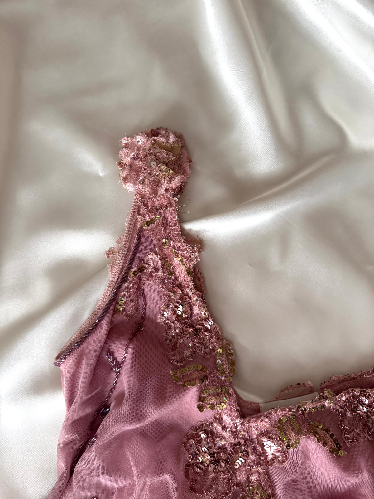 Gorgeous Pink Floral Vintage Dress