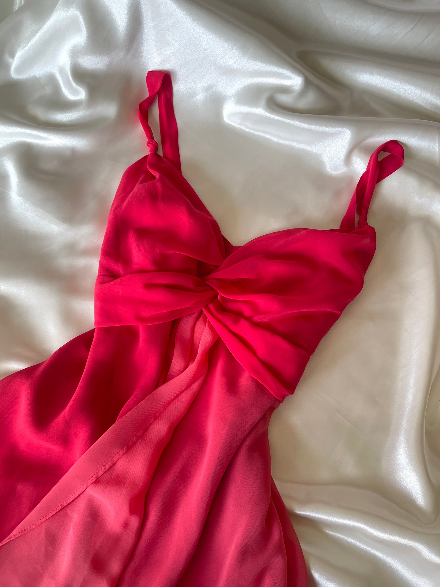 Red Ombre Mini Vintage Dress