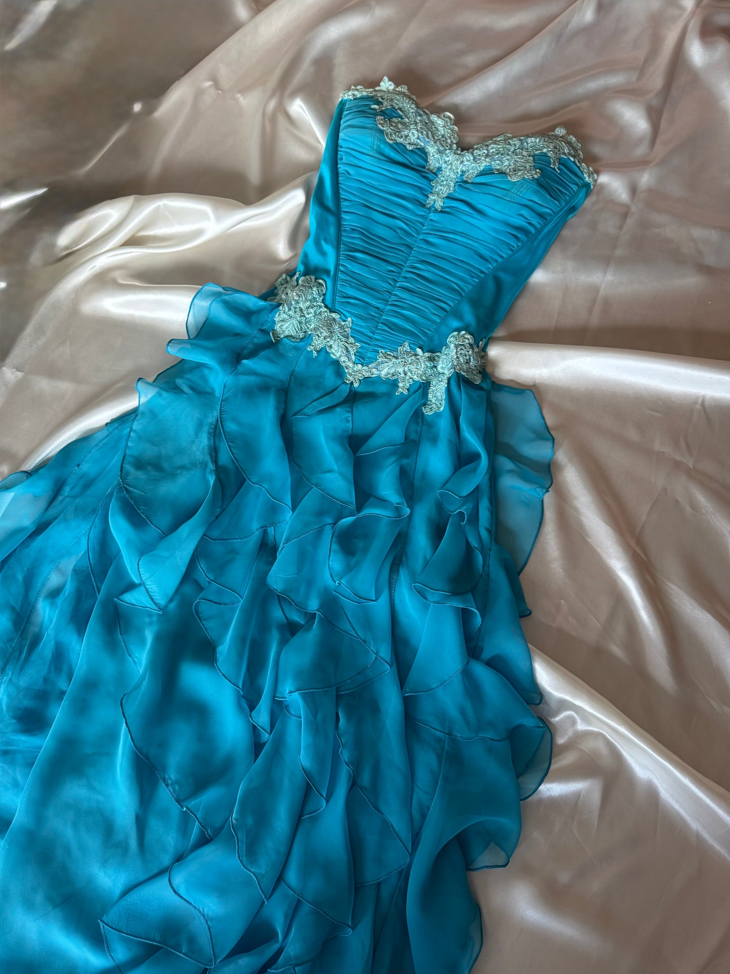 Catwalk Collection London Blue Corset Dress