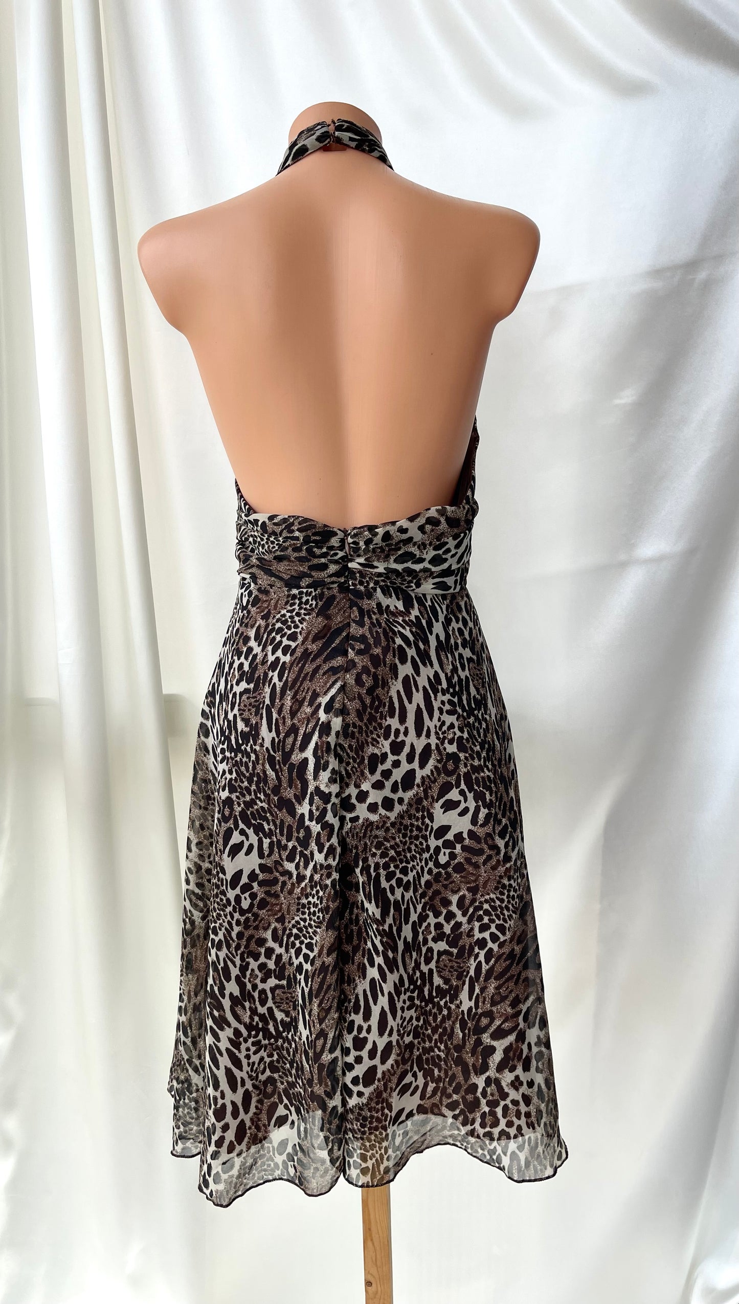 Leopard Panther Print Mini Dress