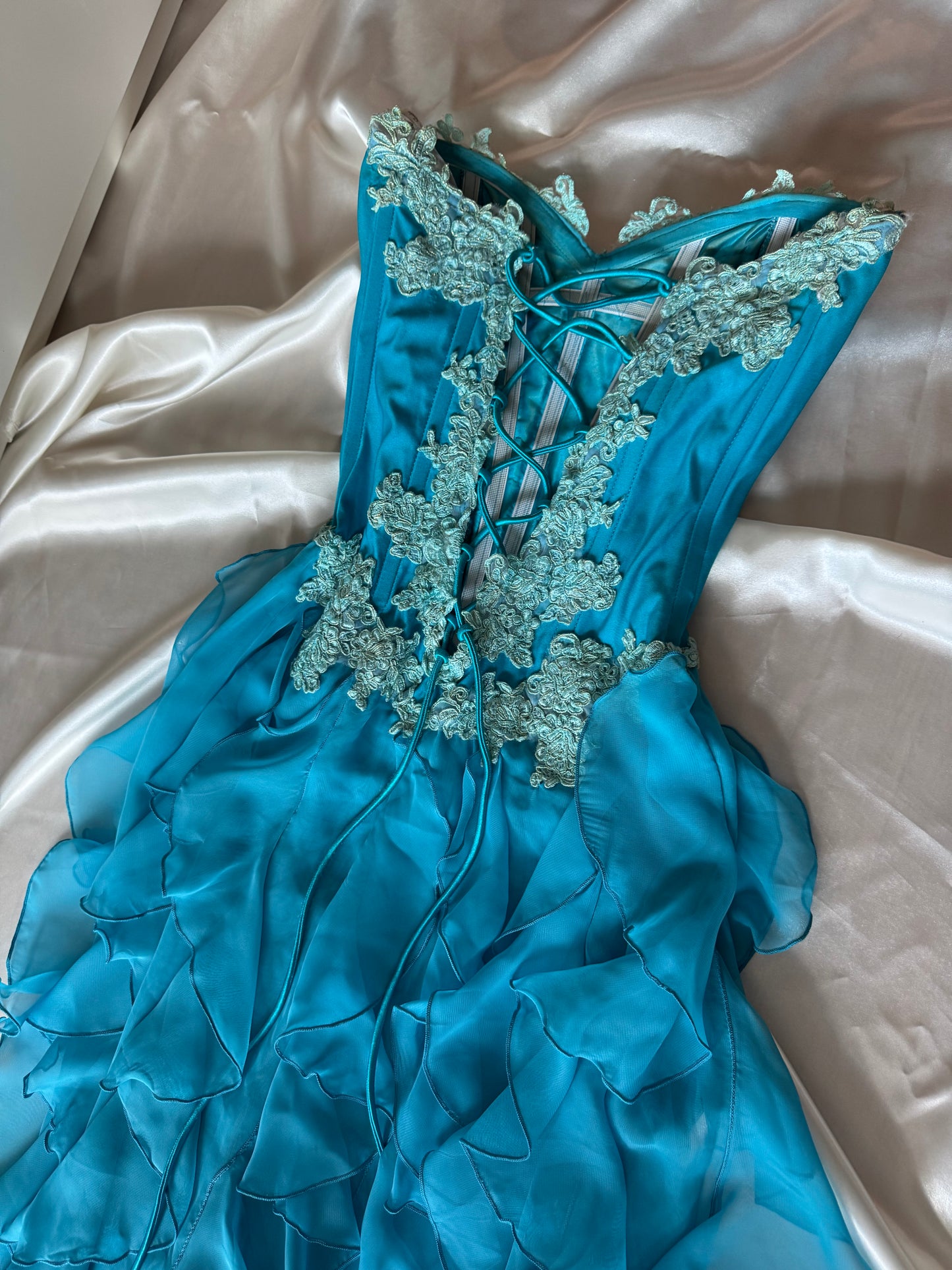 Catwalk Collection London Blue Corset Dress