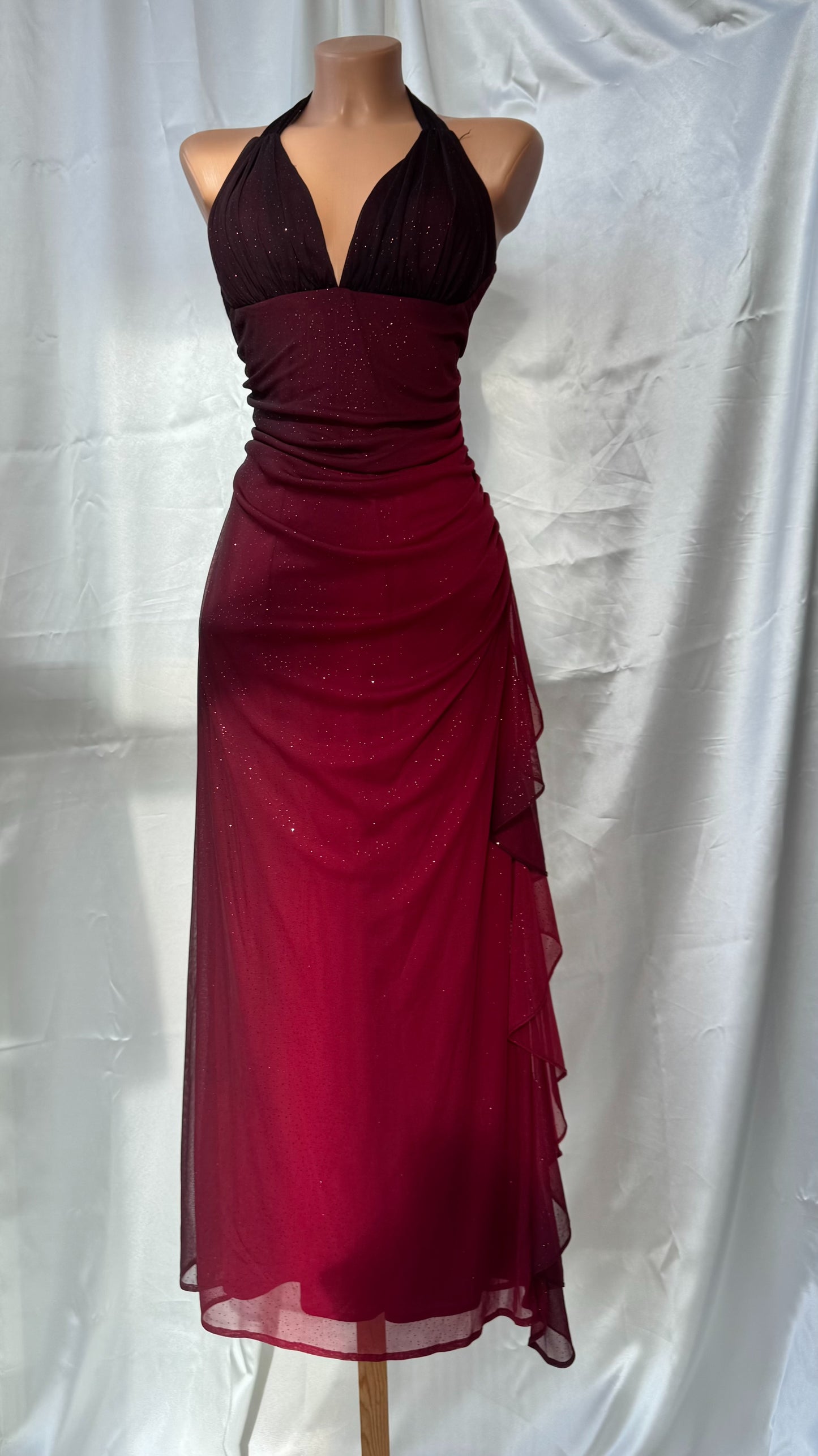 Sparkly Ombre Red Vintage Dress