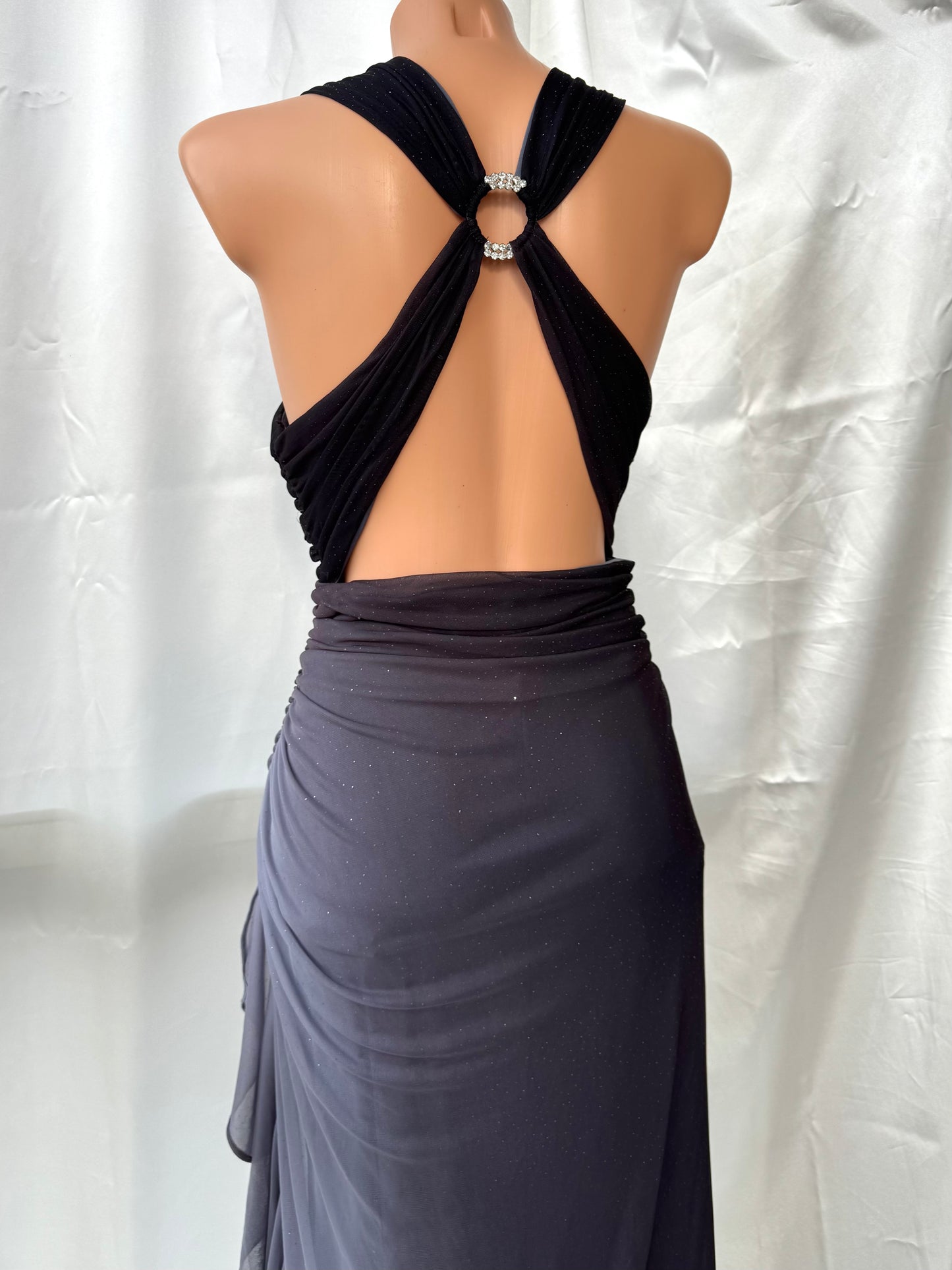 Sparkly Ombre Gray Vintage Dress