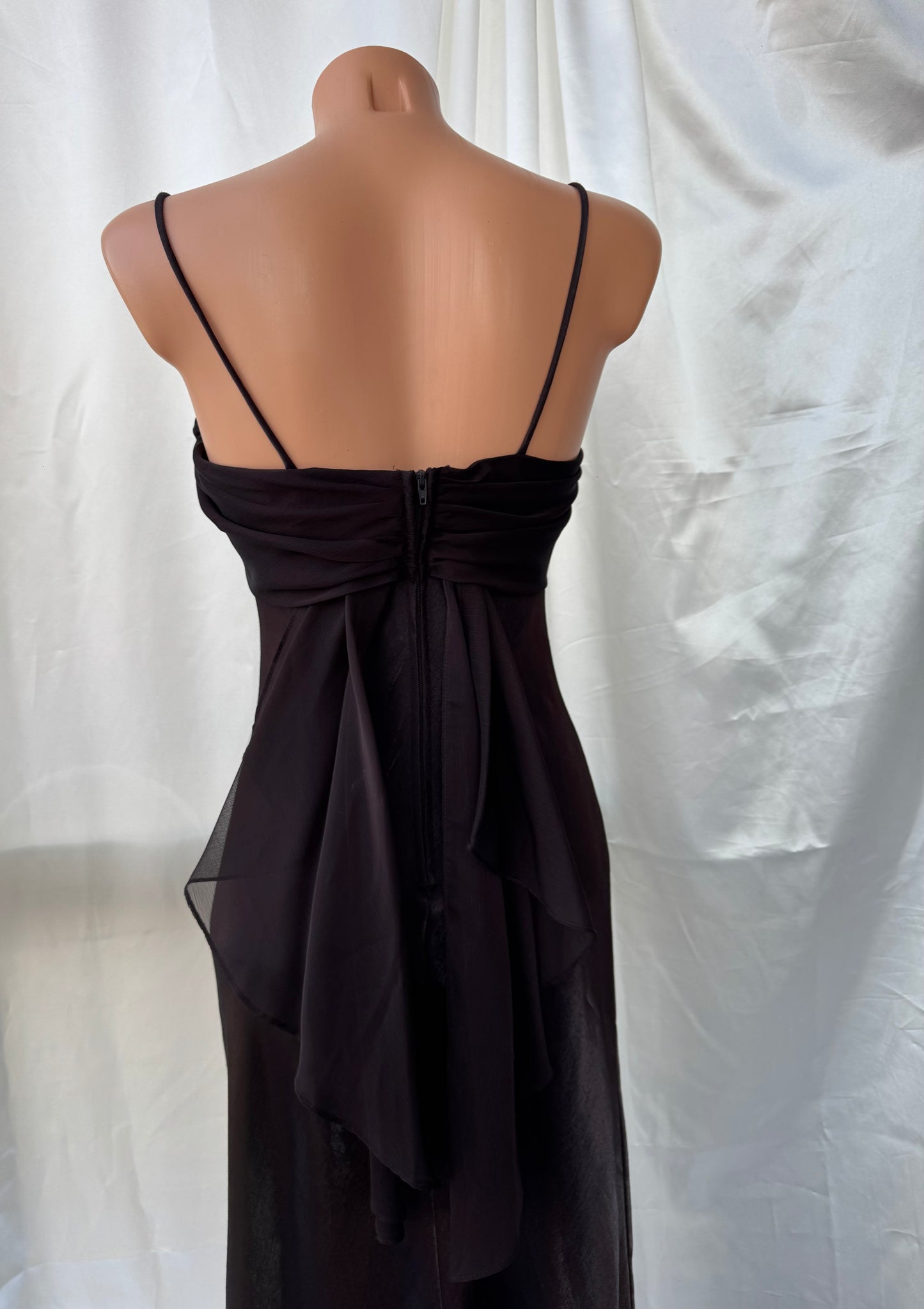 Elegant Brown Vintage Dress