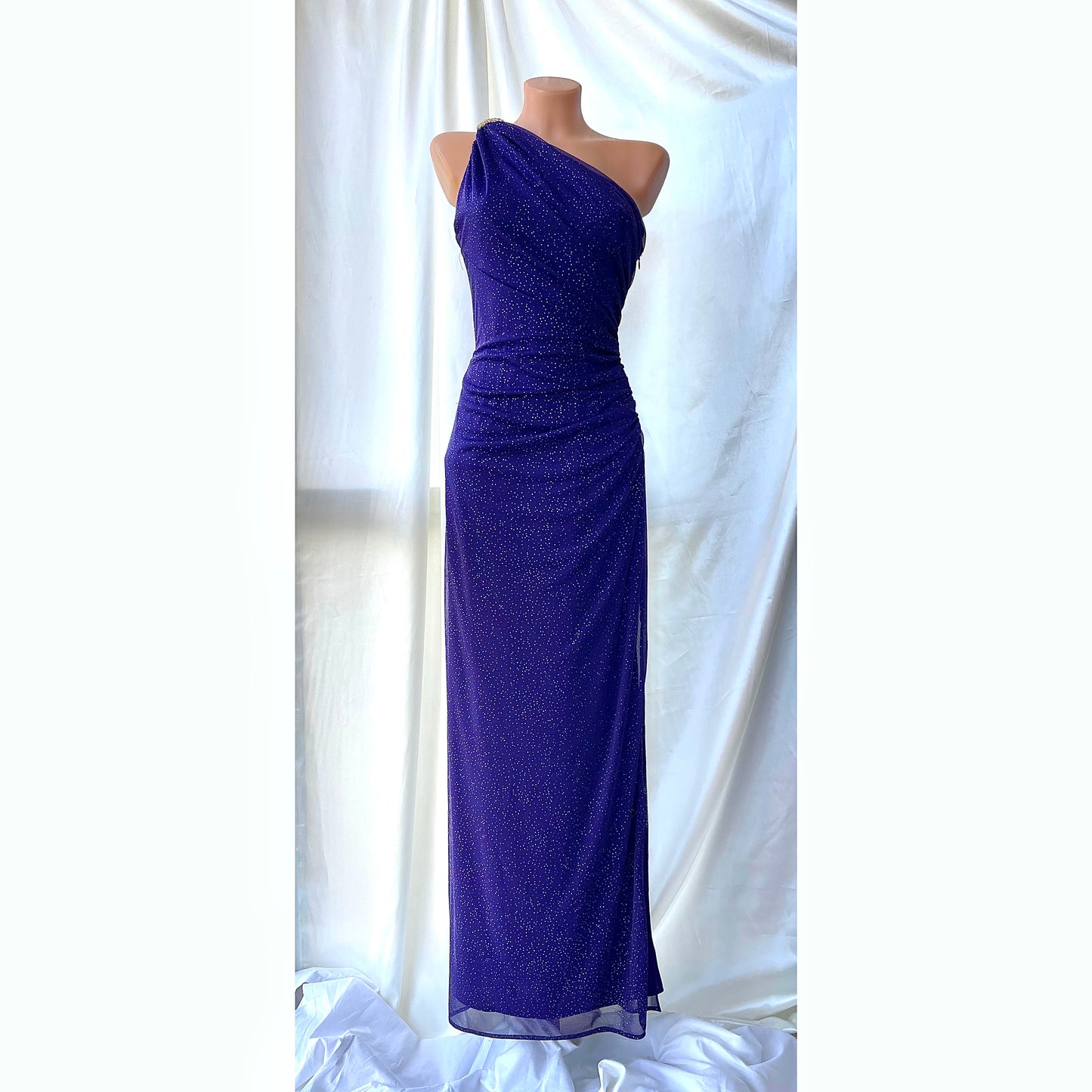 Sparkly Dark Purple Midnight Gown