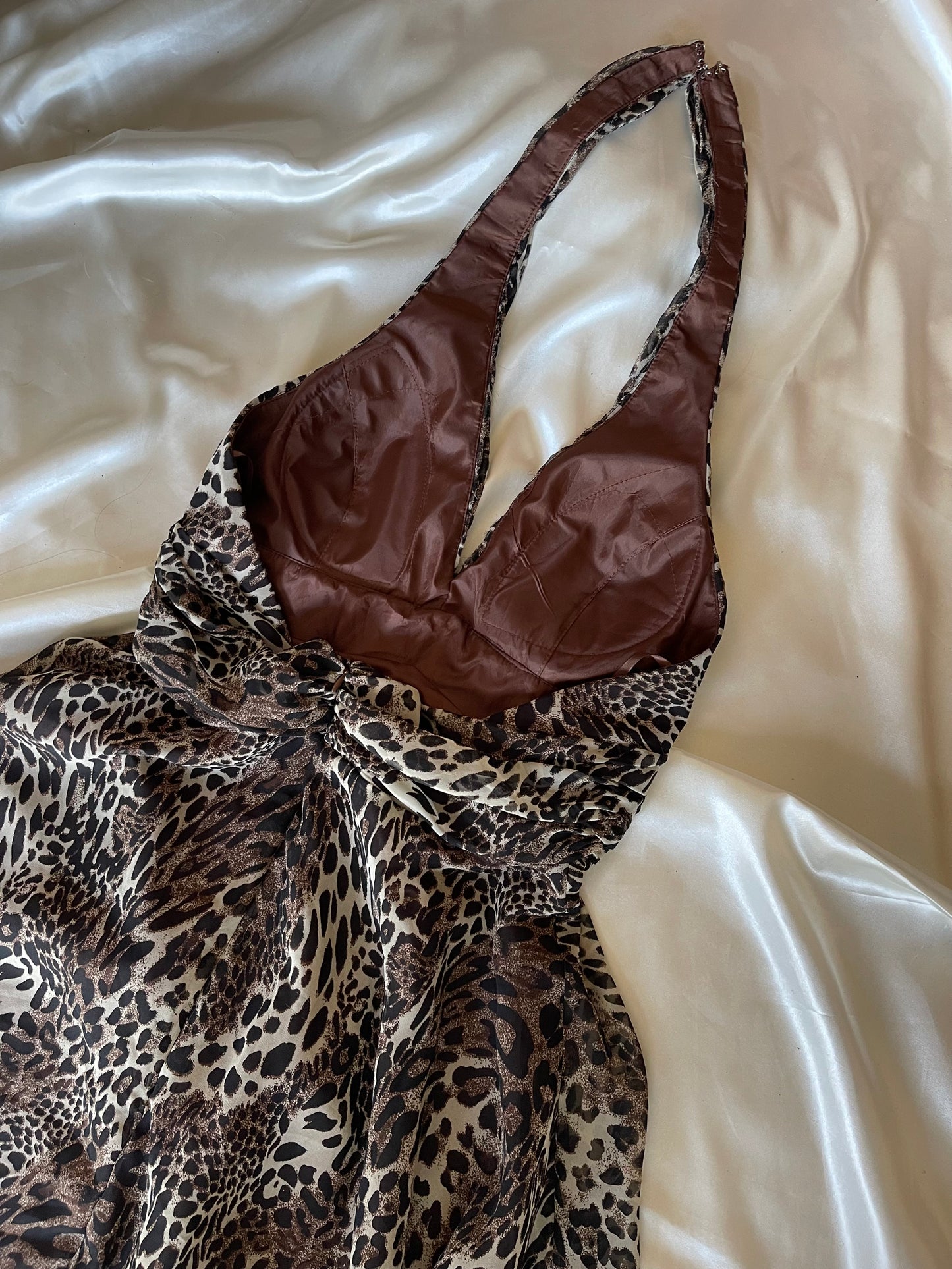 Leopard Panther Print Mini Dress