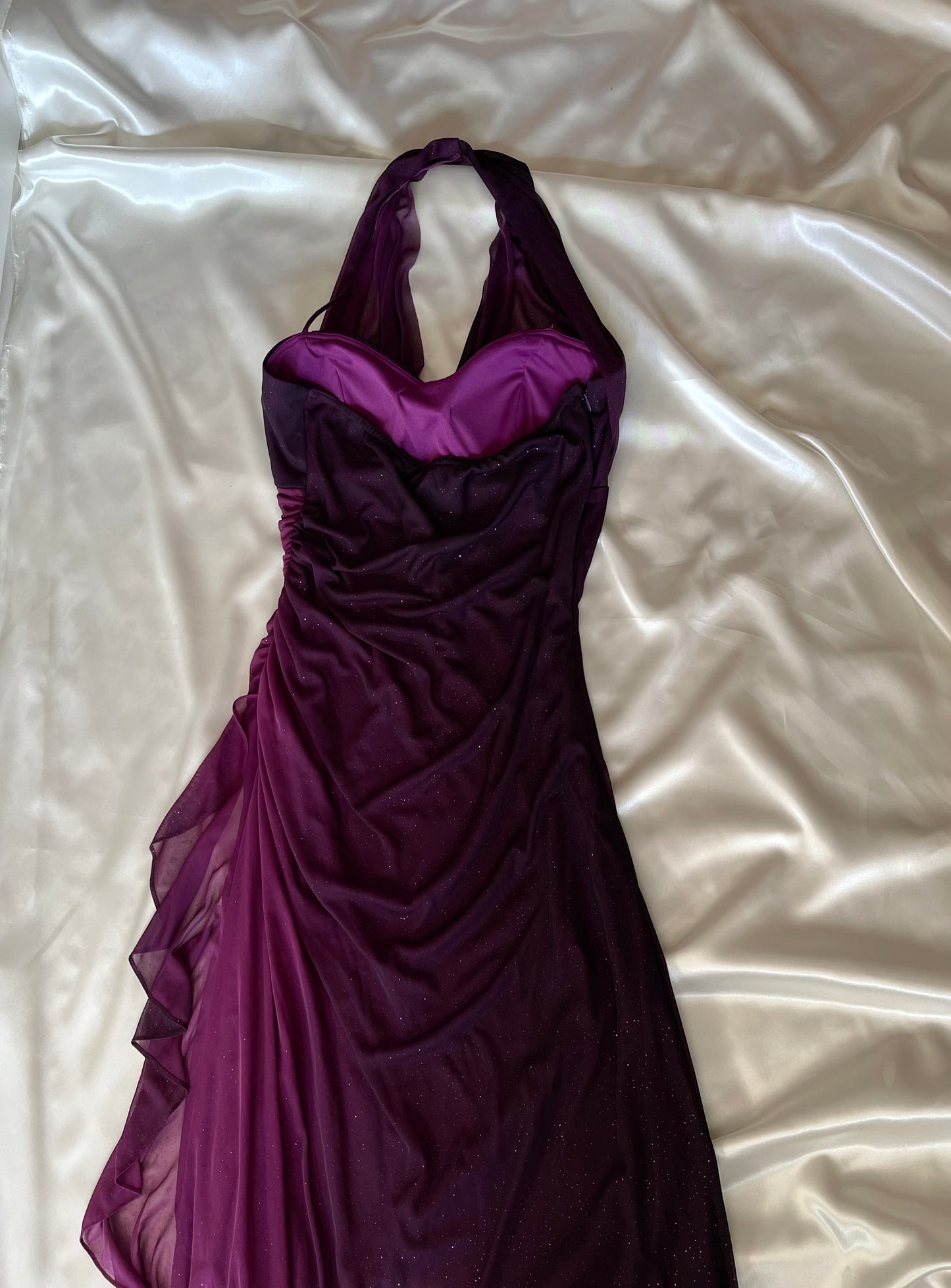 Sparkly Ombre Purple Vintage Dress