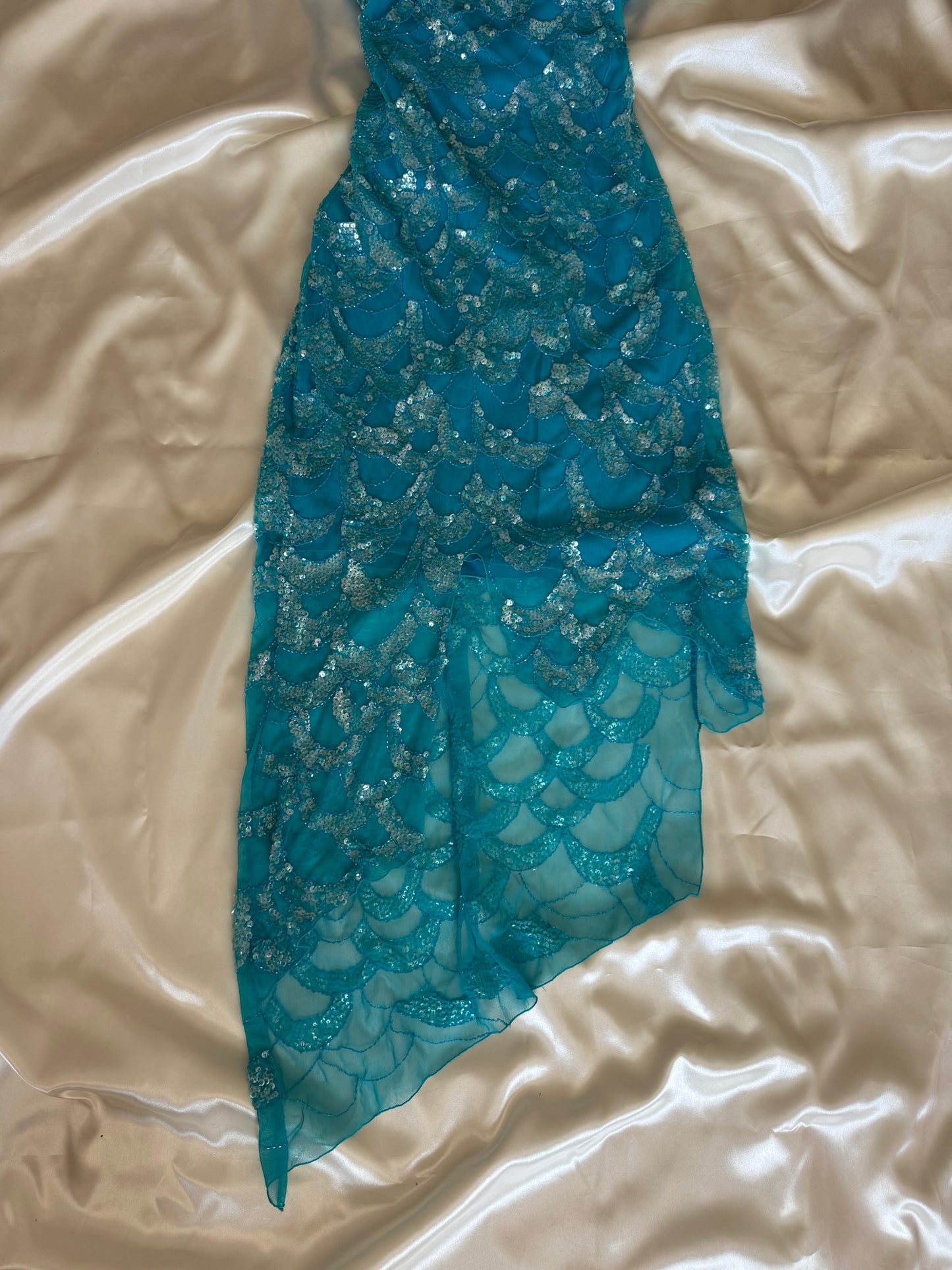 Absolutely Beautiful Sequin Light Blue Vintage Dress