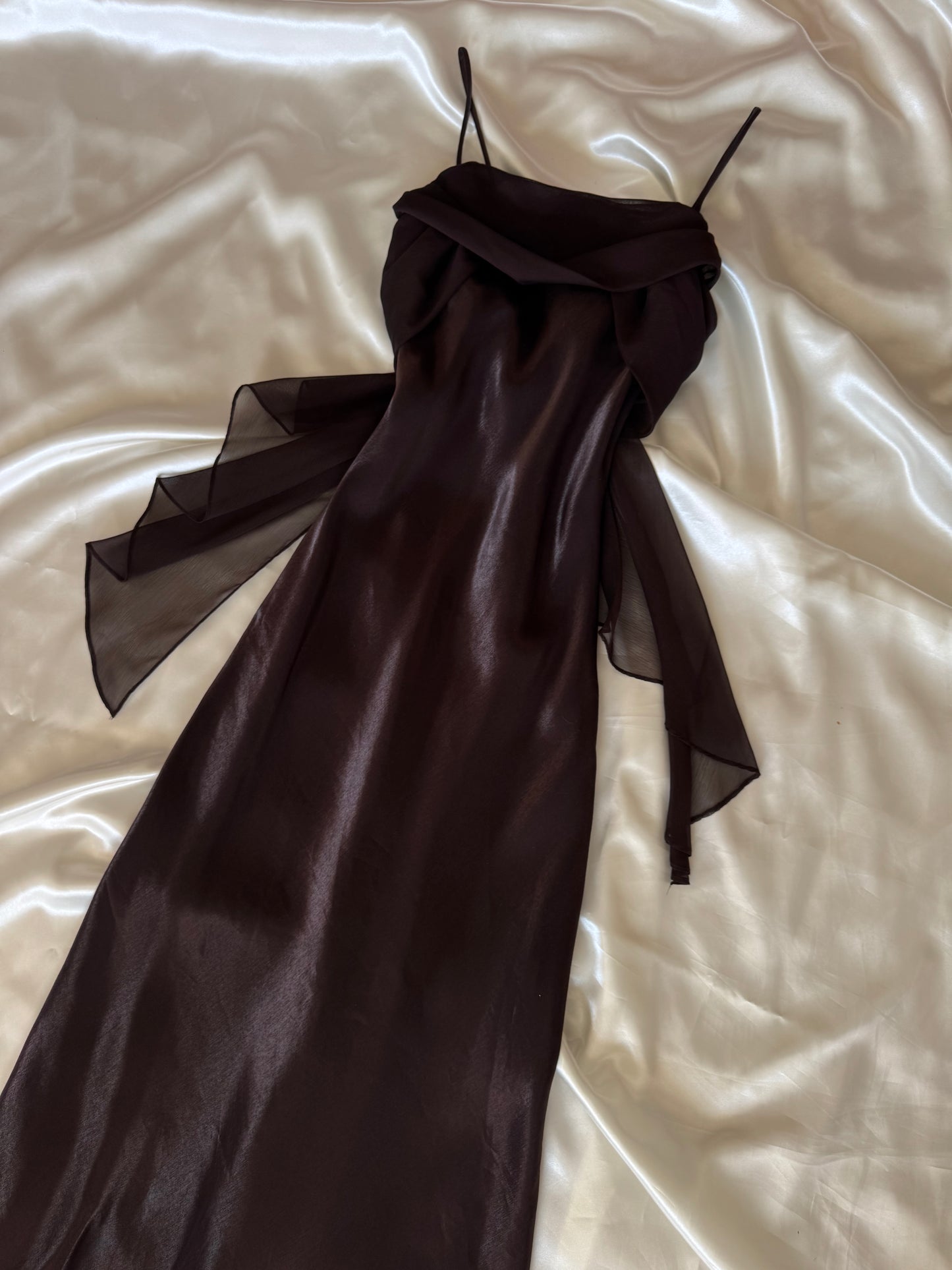 Elegant Brown Vintage Dress