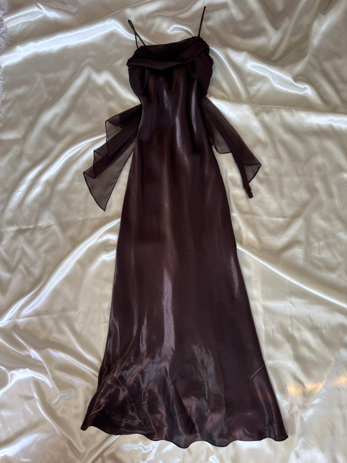 Elegant Brown Vintage Dress