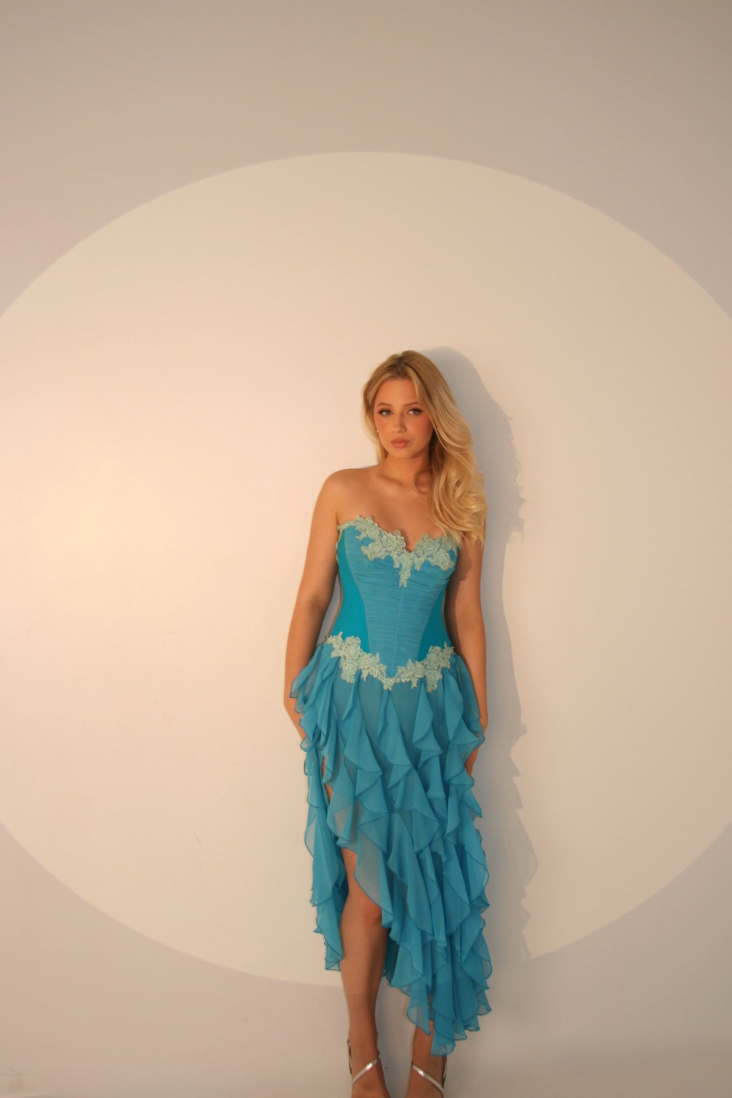Catwalk Collection London Blue Corset Dress