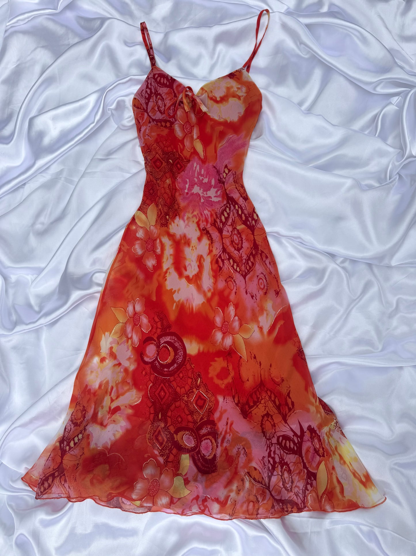 Pink & Orange Vintage Dress