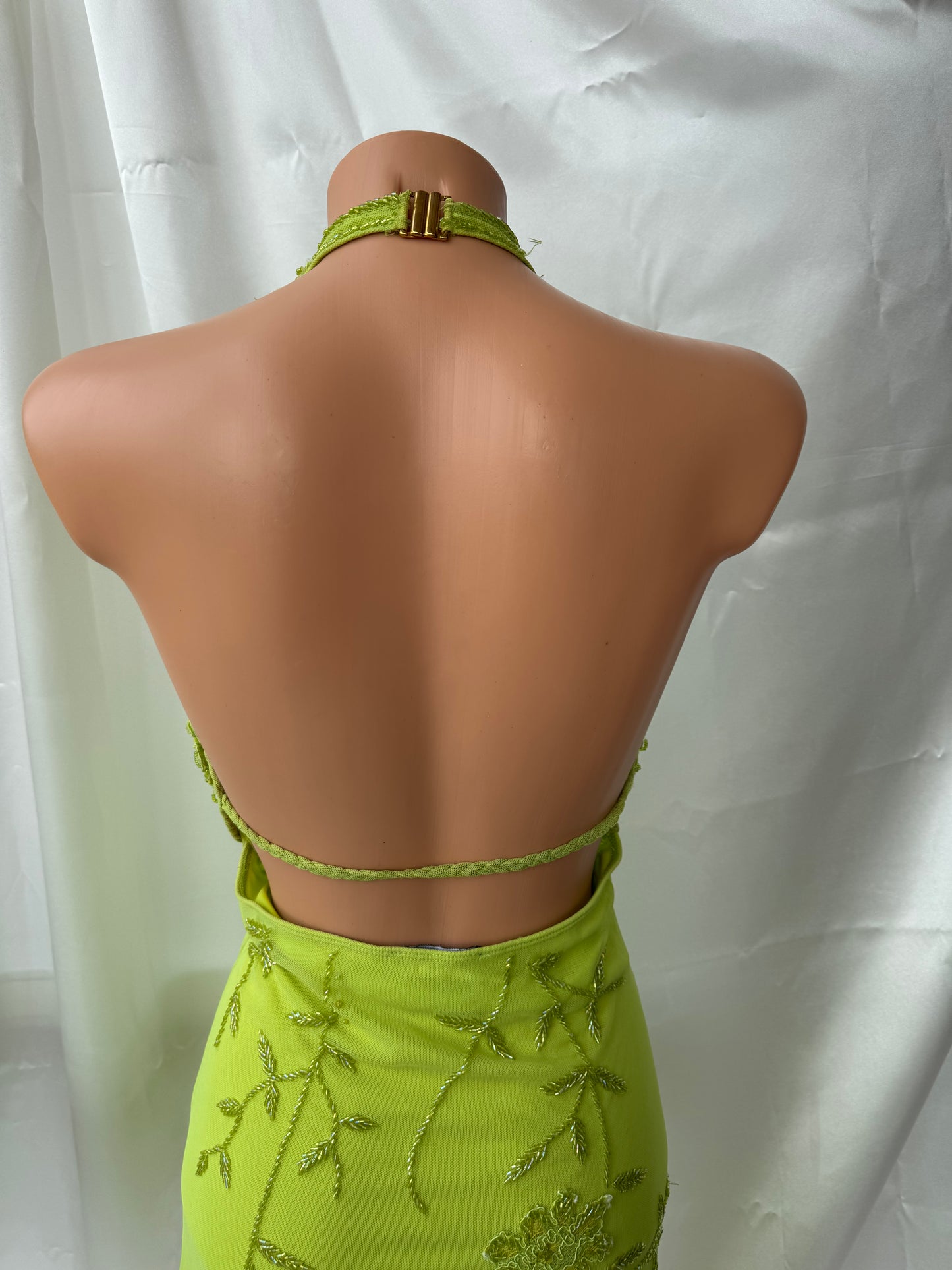 Green Beaded Lace Vintage Aftershock Summer Dress