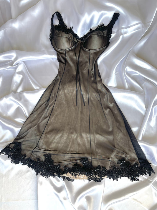 Stunning Lace Baby Doll Vintage Dress