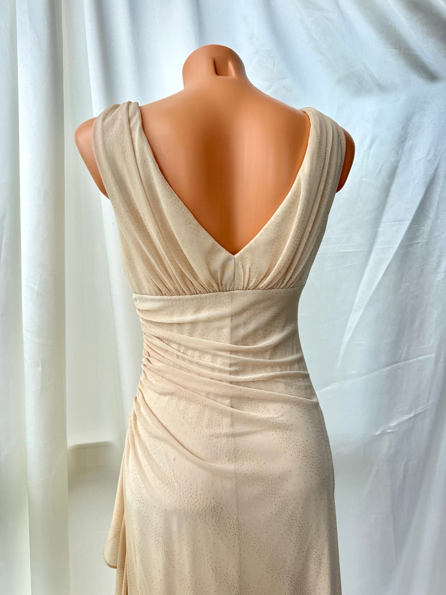 Sparkly Beige Vintage Dress