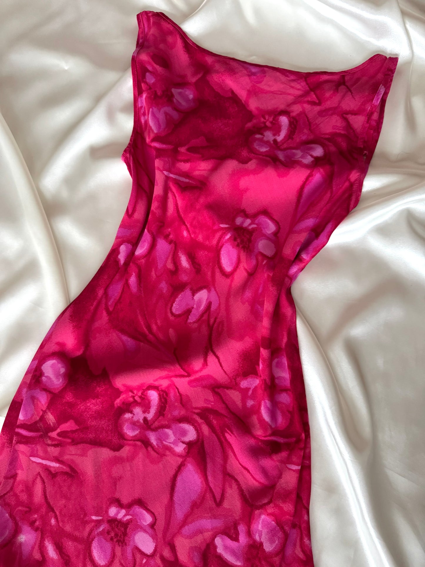 Gorgeous Pink Floral Vintage Island Dress