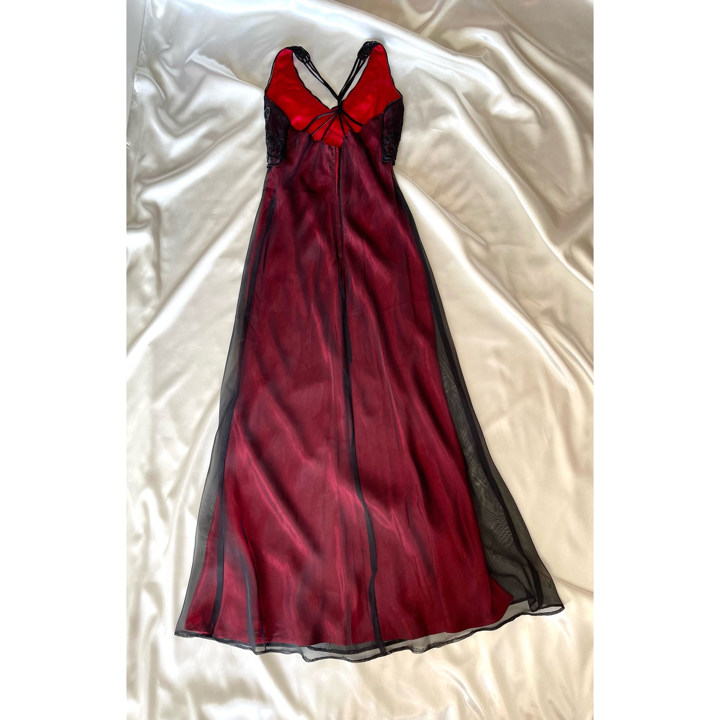 Red Black Butterfly Gothic Vintage Dress