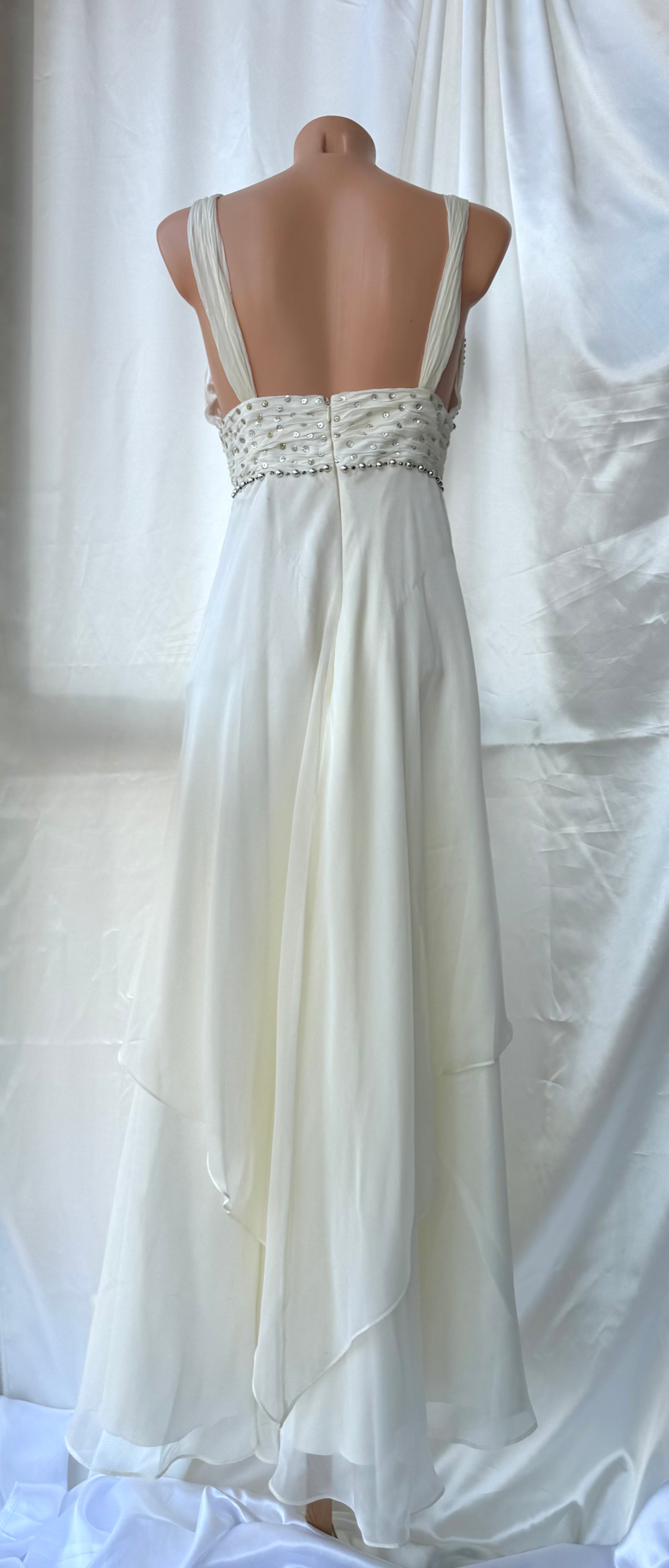 White Sparkly Vintage Dress