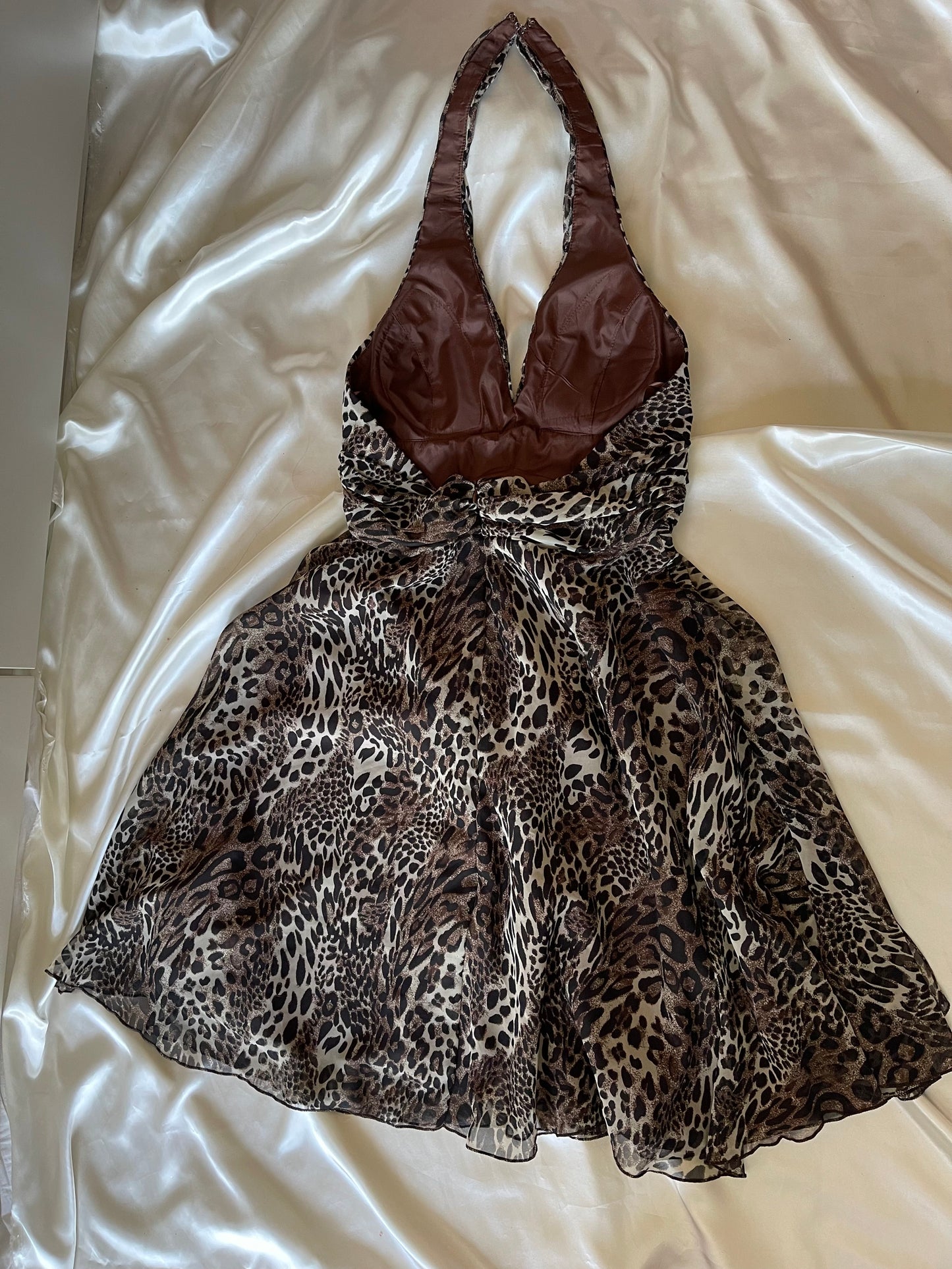 Leopard Panther Print Mini Dress