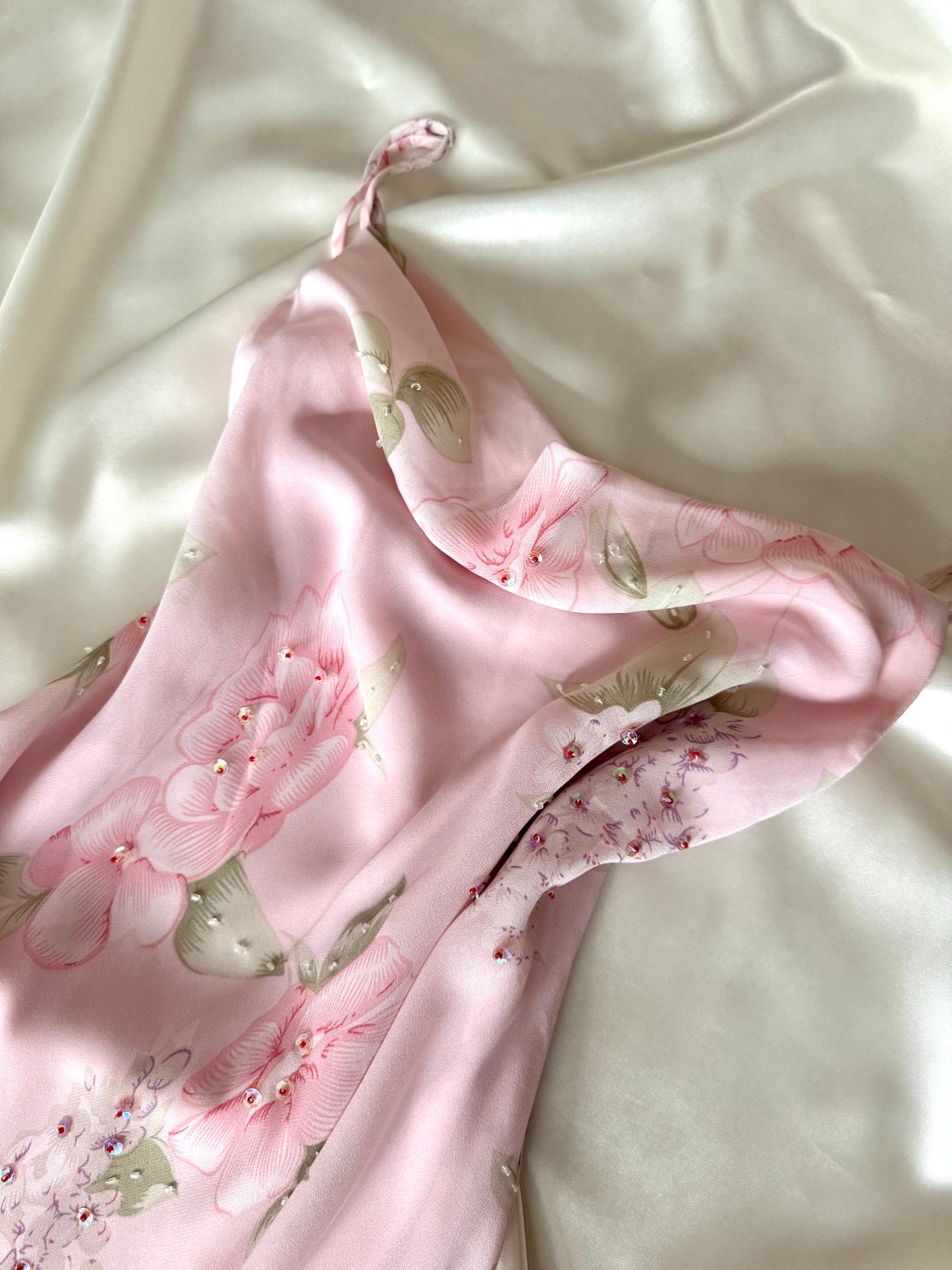Gorgeous Pink Floral Vintage Dress