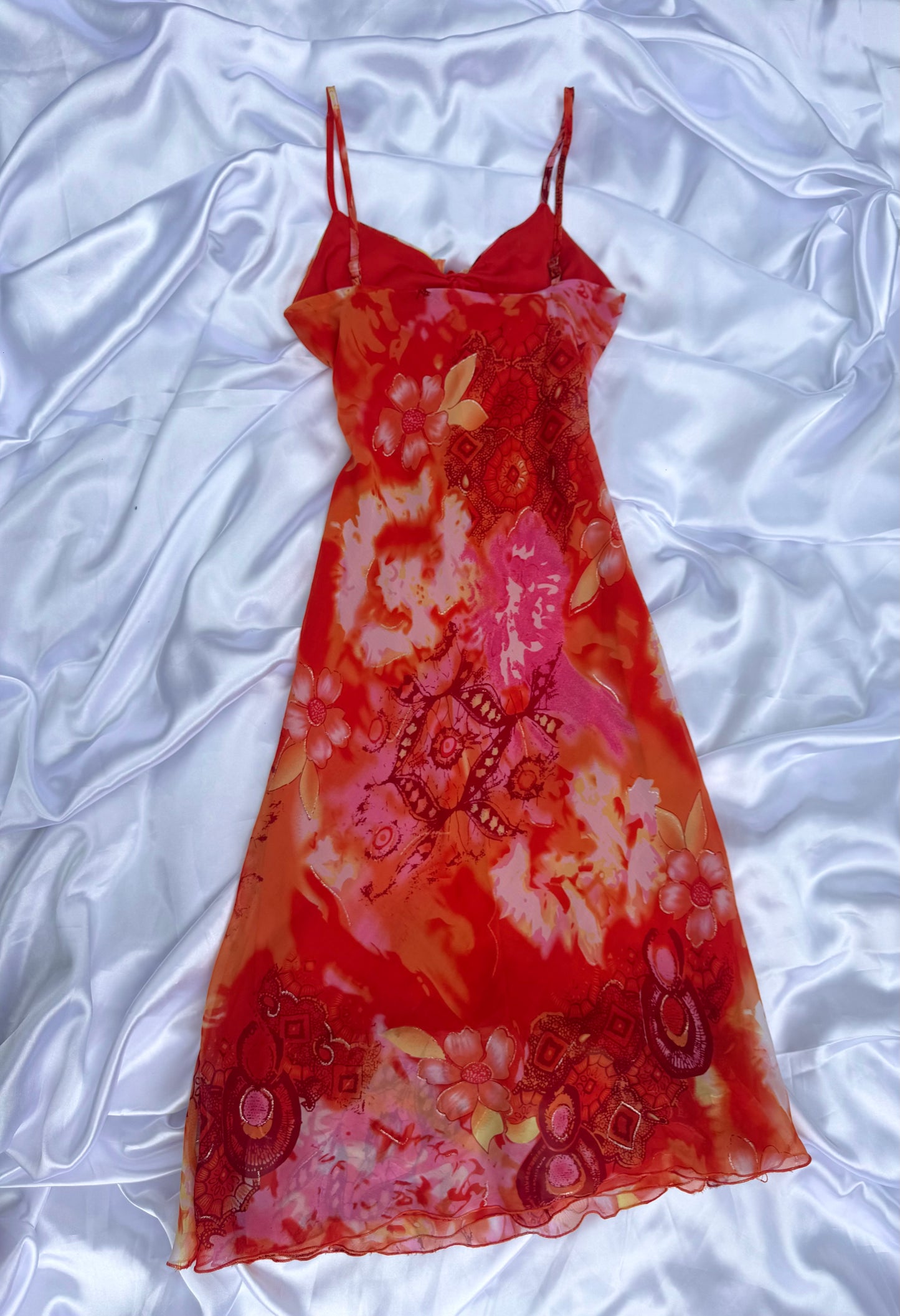 Pink & Orange Vintage Dress