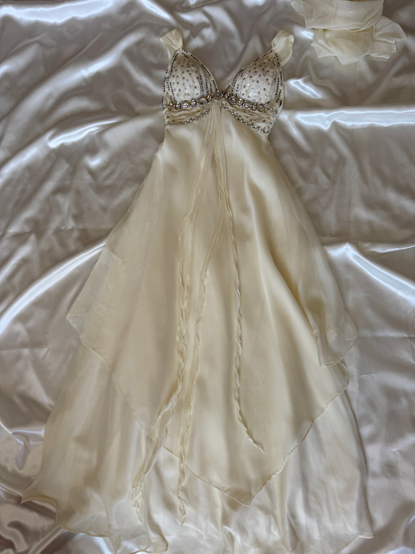 White Sparkly Vintage Dress