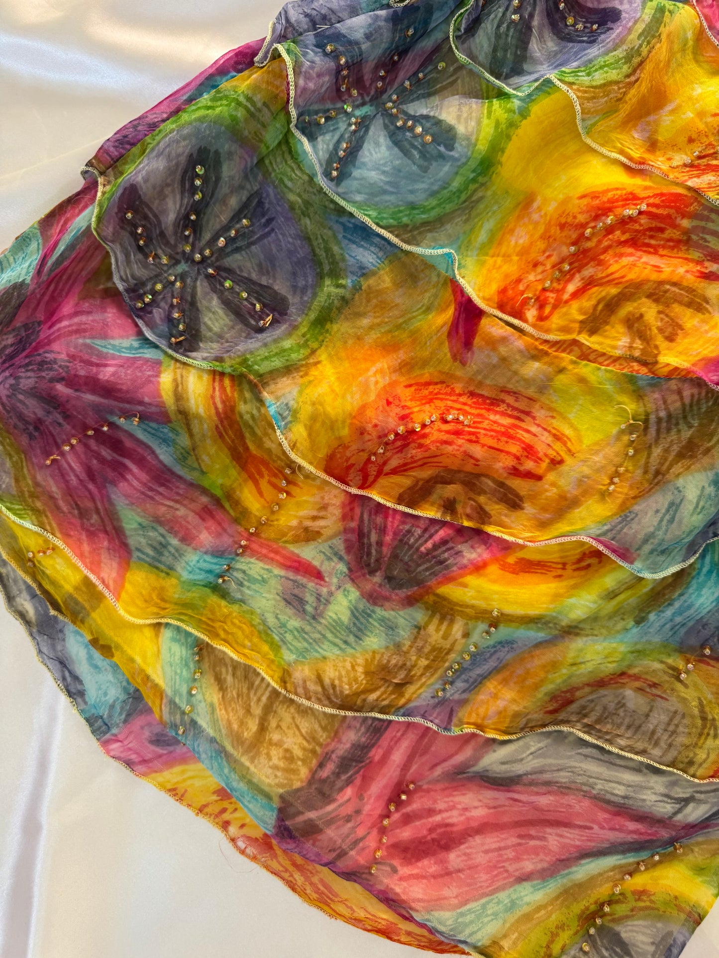 Colorful Floral Mini Rene Derhy Vintage dress