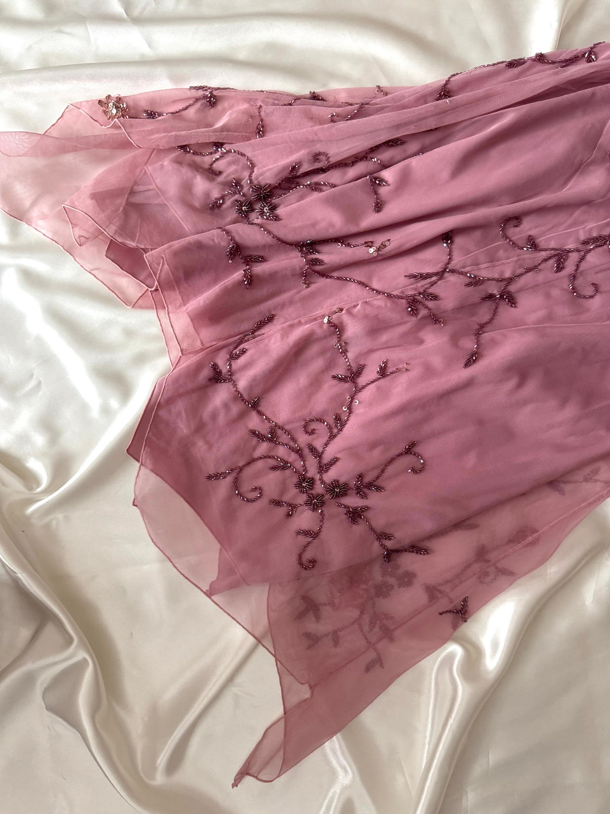 Gorgeous Pink Floral Vintage Dress