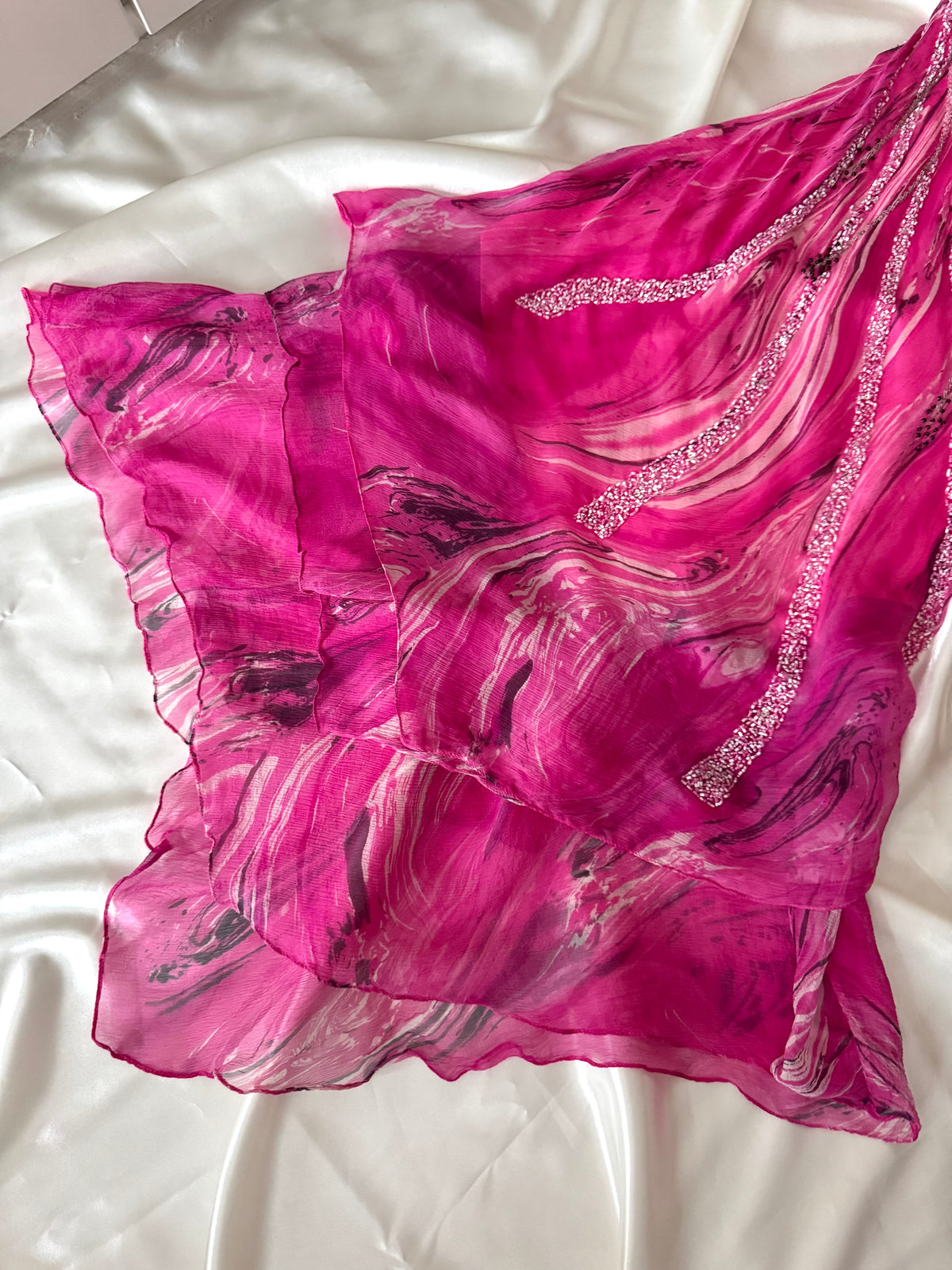 Gorgeous Pink Floral Vintage Dress