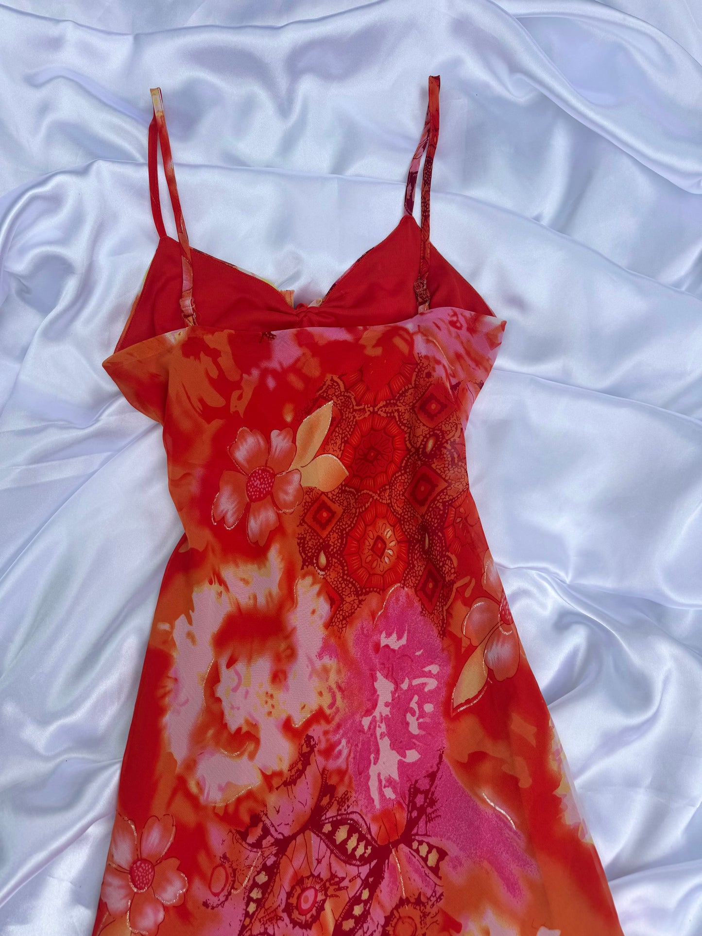 Pink & Orange Vintage Dress